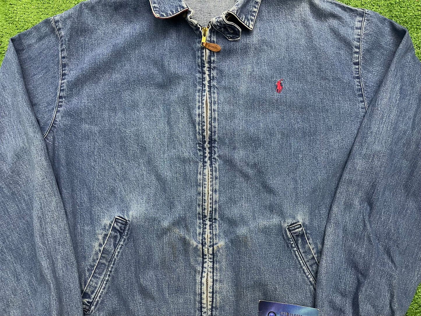 Vintage Polo Ralph Lauren Denim Harrington Jacket