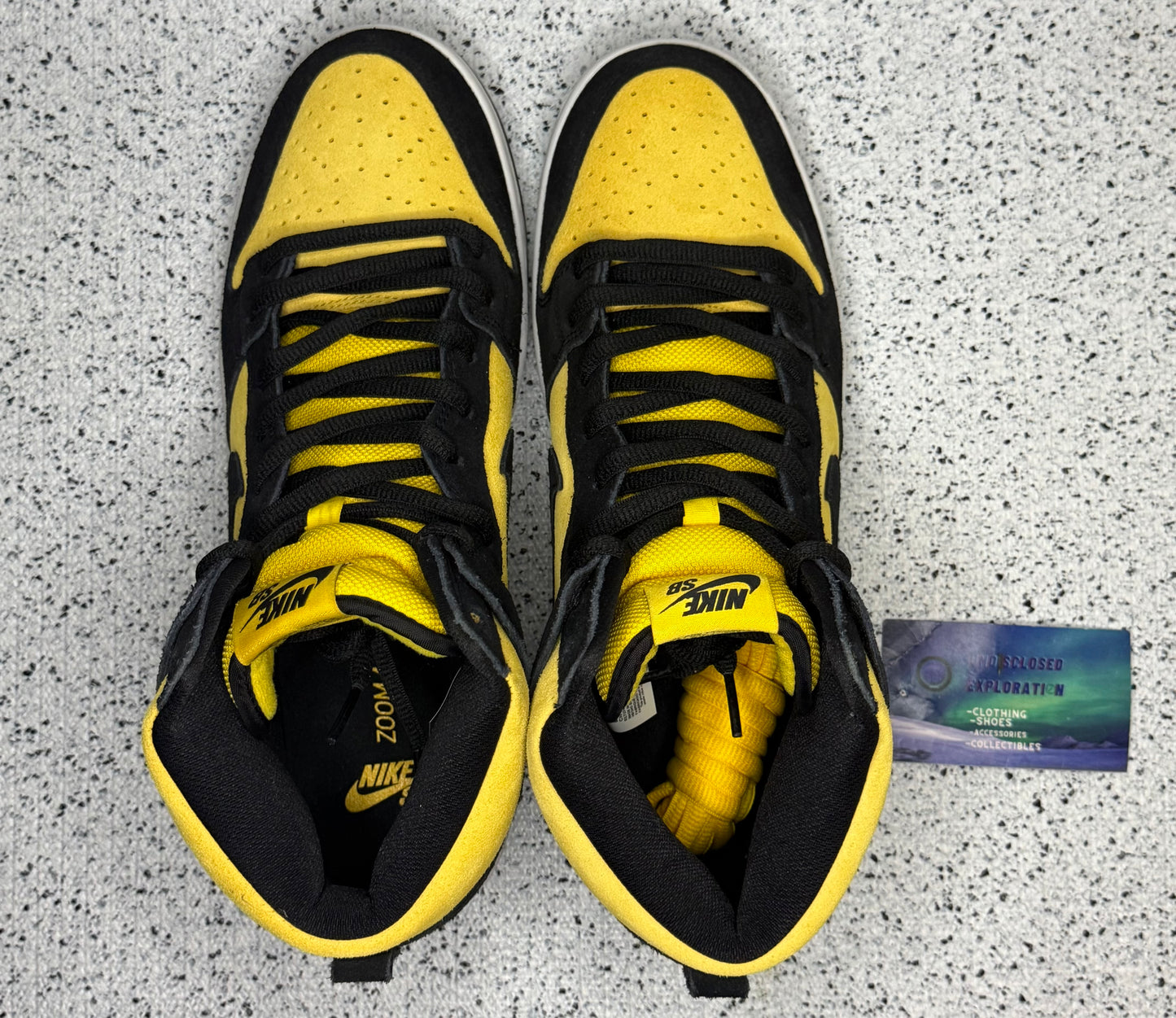 Nike Dunk SB High Reverse Goldenrod 11.5 Men/13 Women “Preowned”