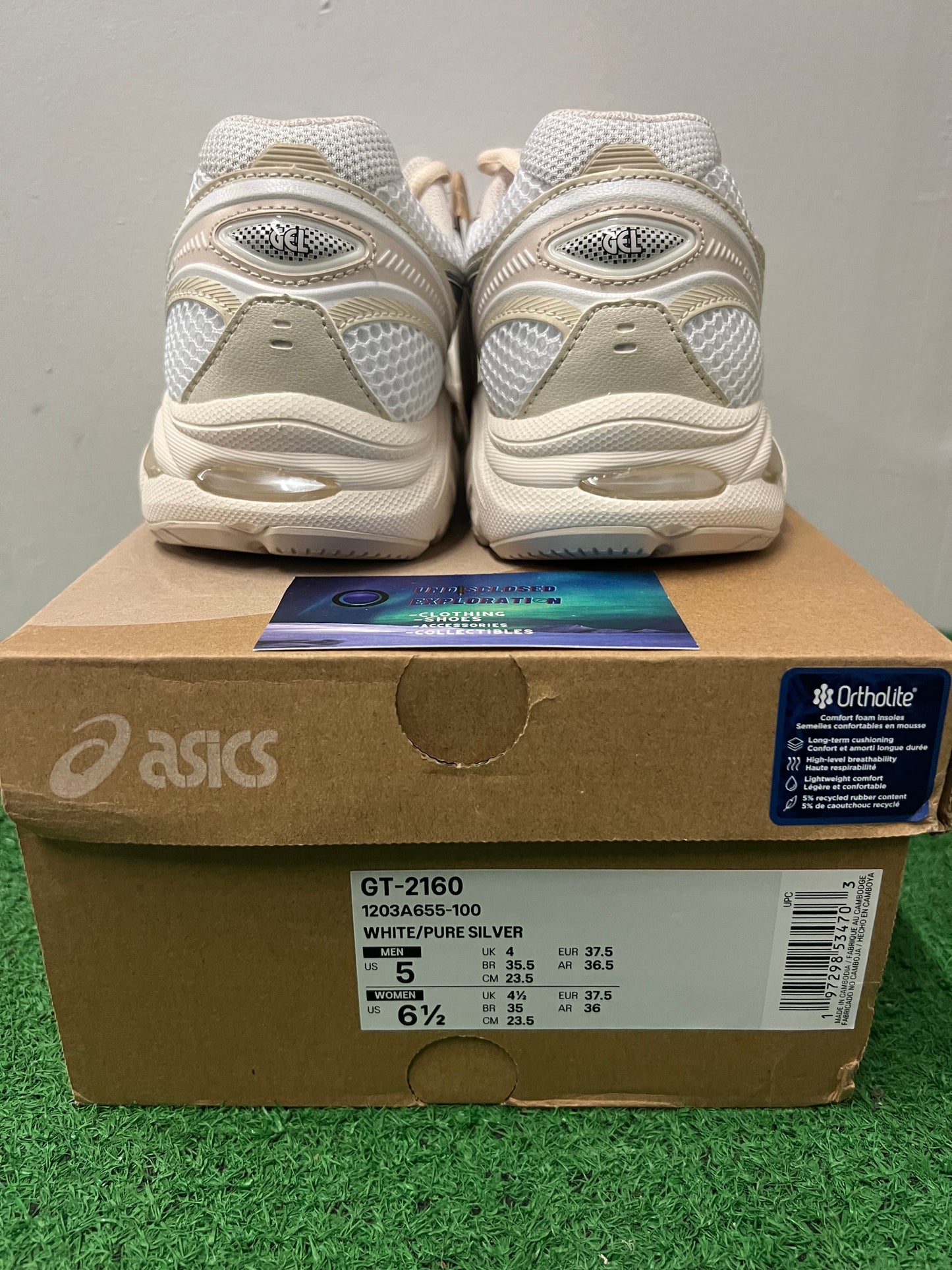 ASICS 2160 X above the clouds white
