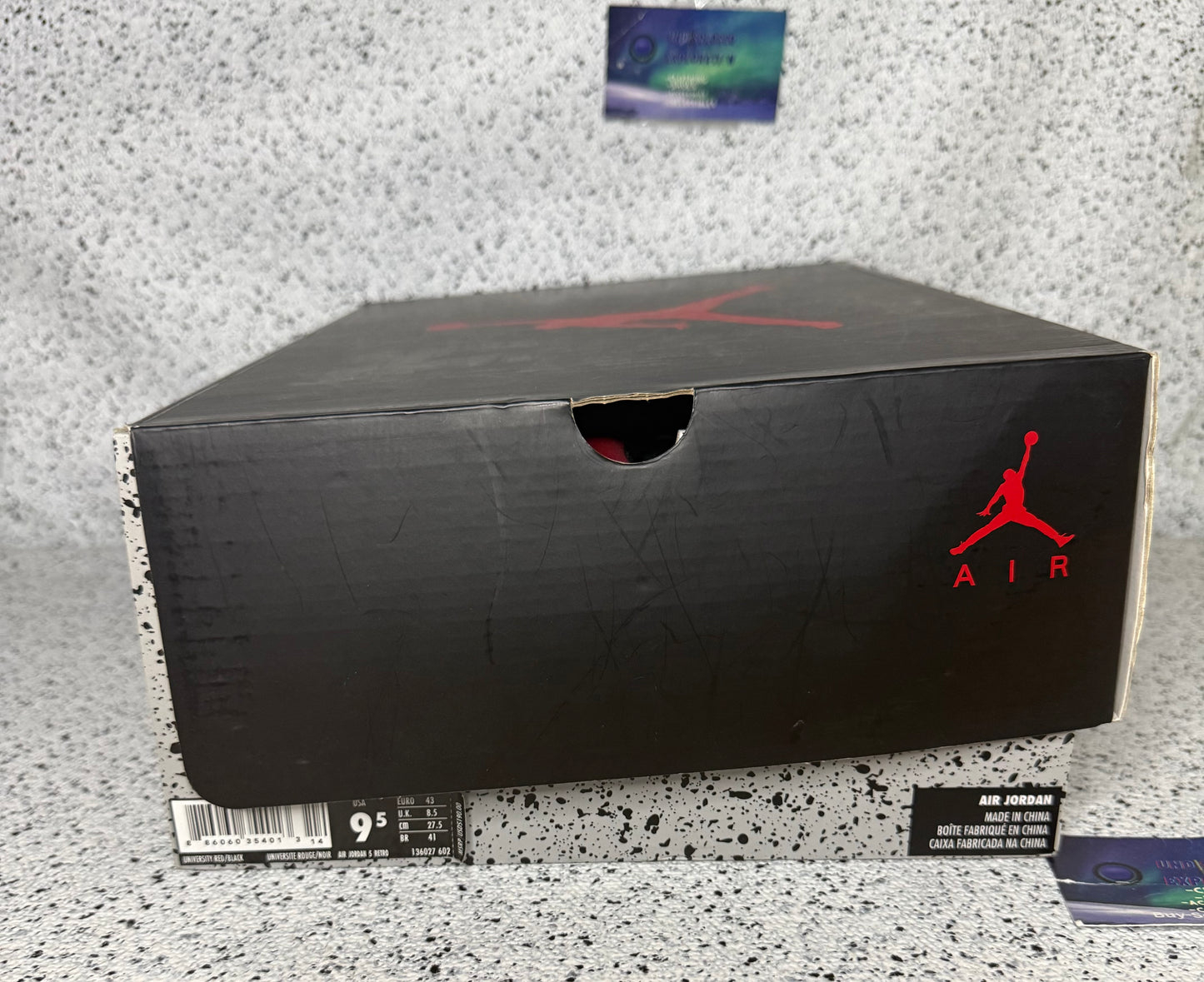 Jordan 5 Red Suede 9.5 Men/11 Women “Preowned”