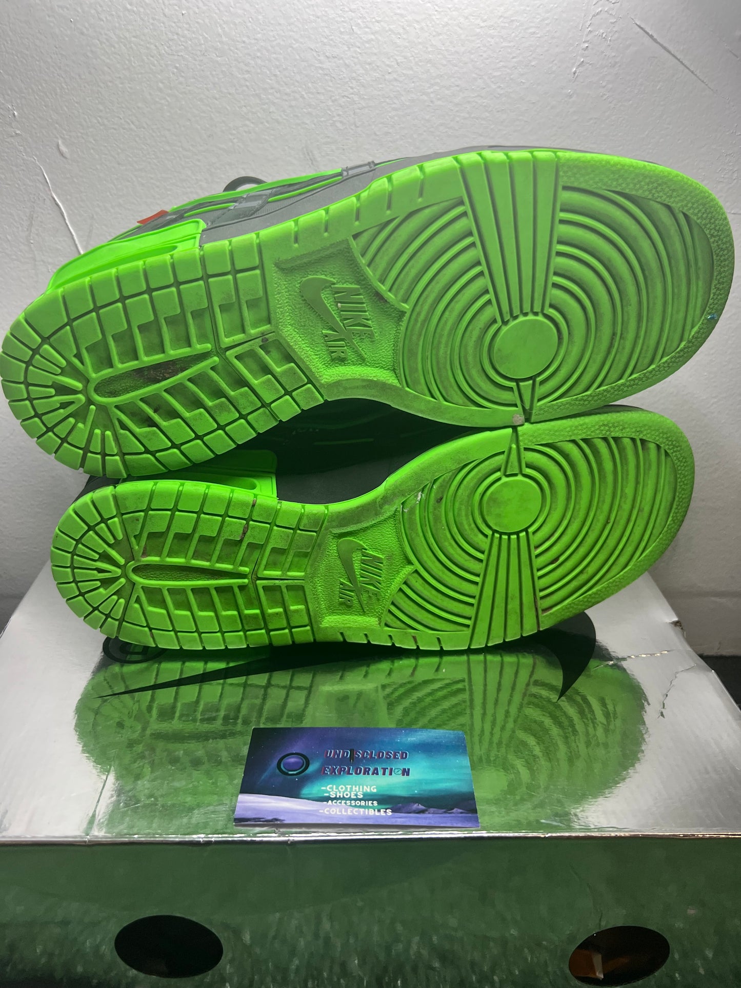 Nike X off white rubber dunk size 10.5men/12women