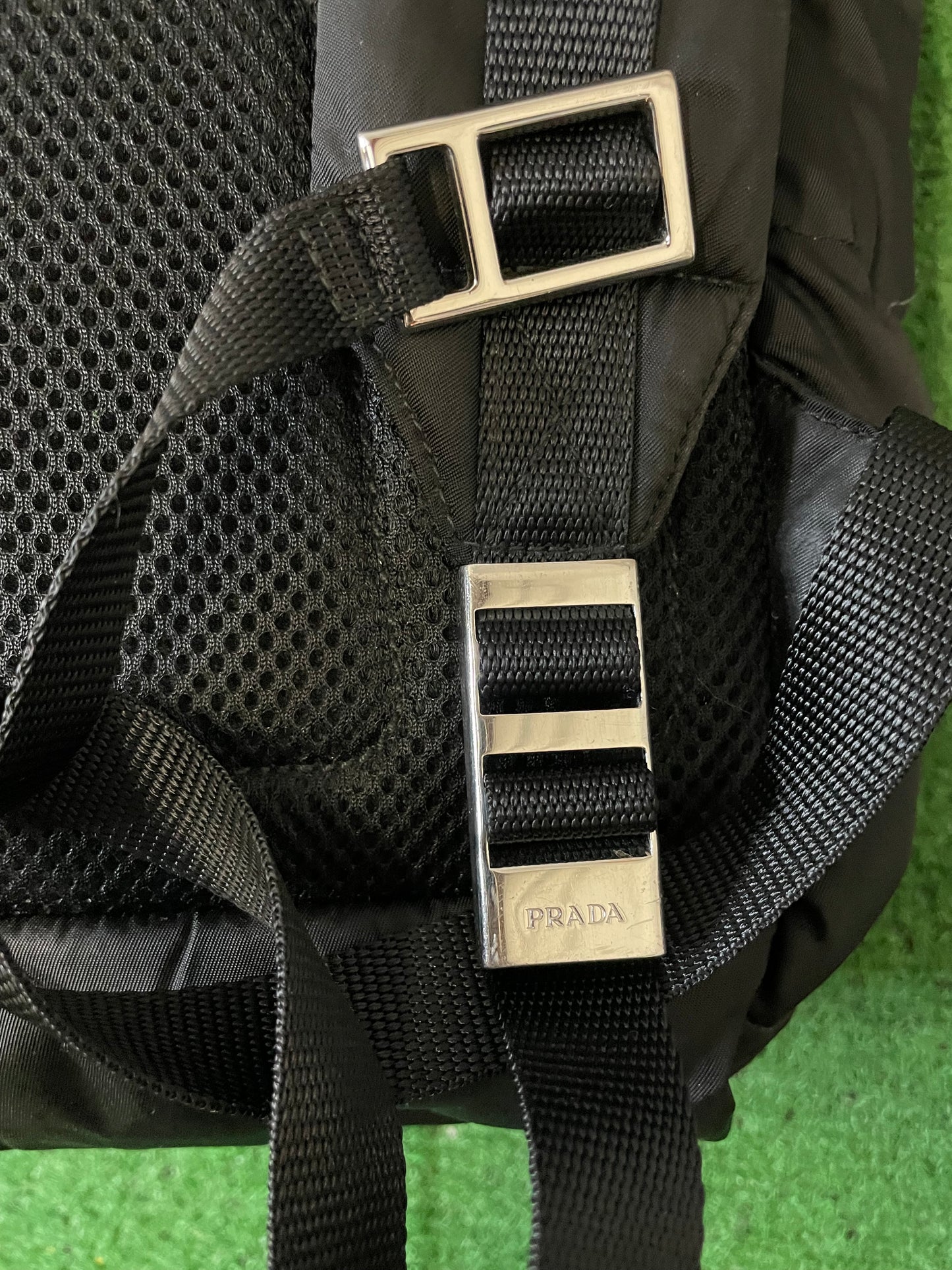 Prada Re-Nylon Padded Backpack With Hood In Black