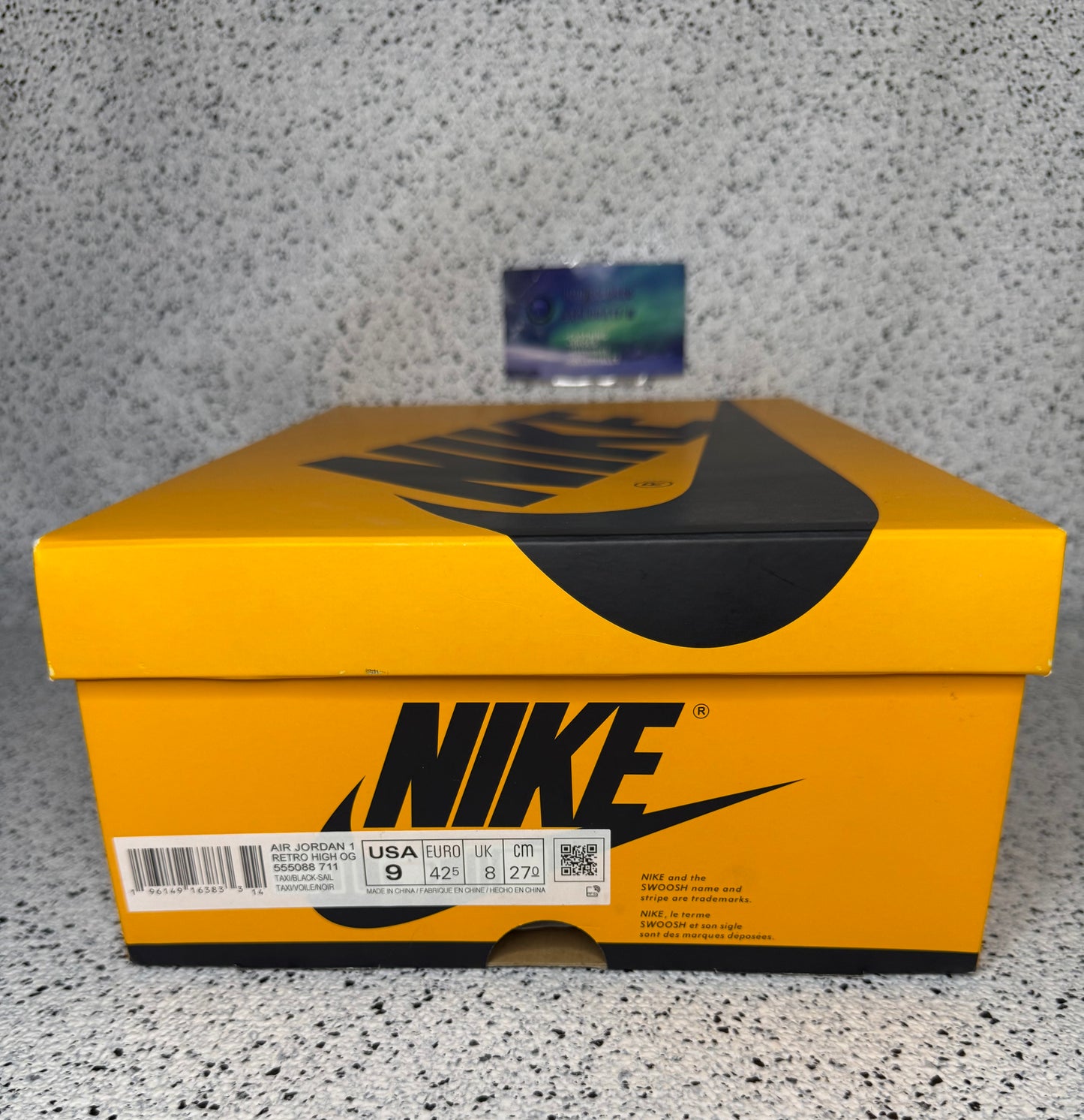 Jordan 1 Yellow Toe 9 Men/10.5 Women “Preowned”