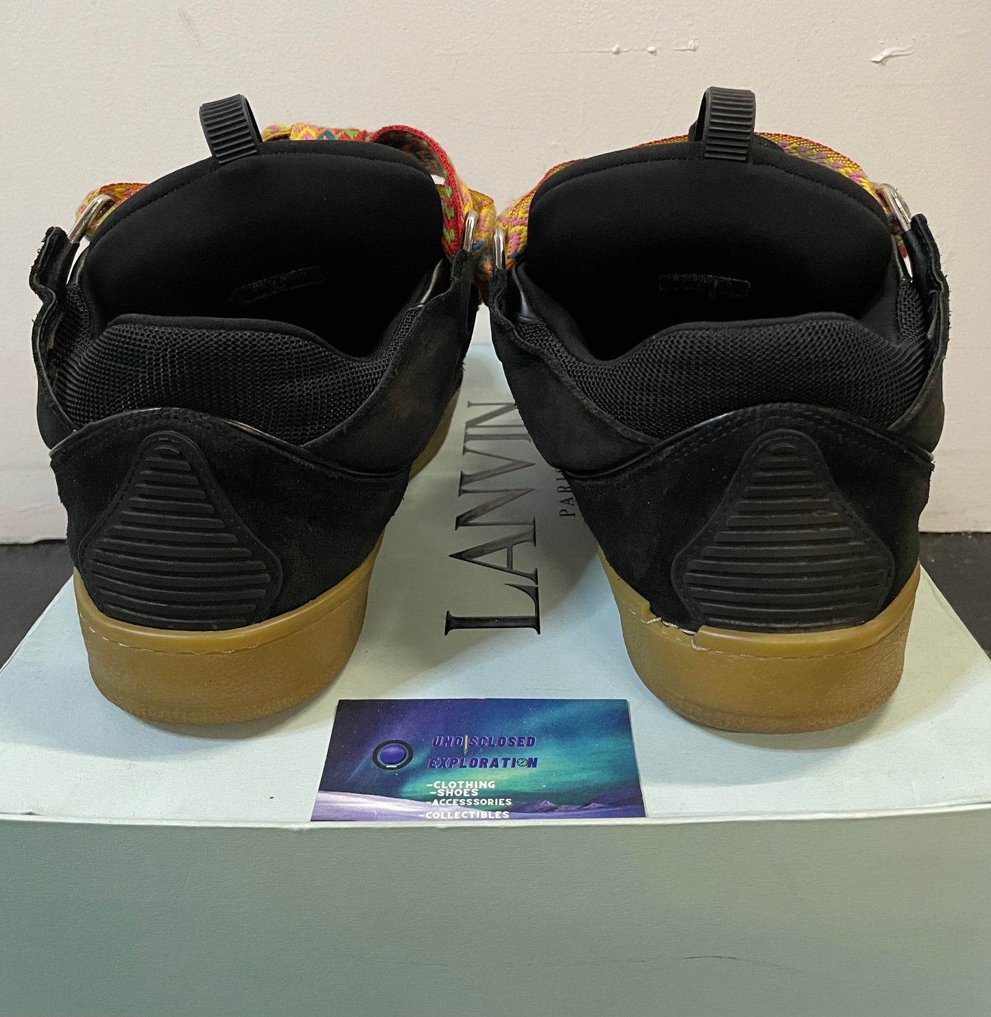 Lanvin black curb sneakers size 11men/12.5women(EU 44)