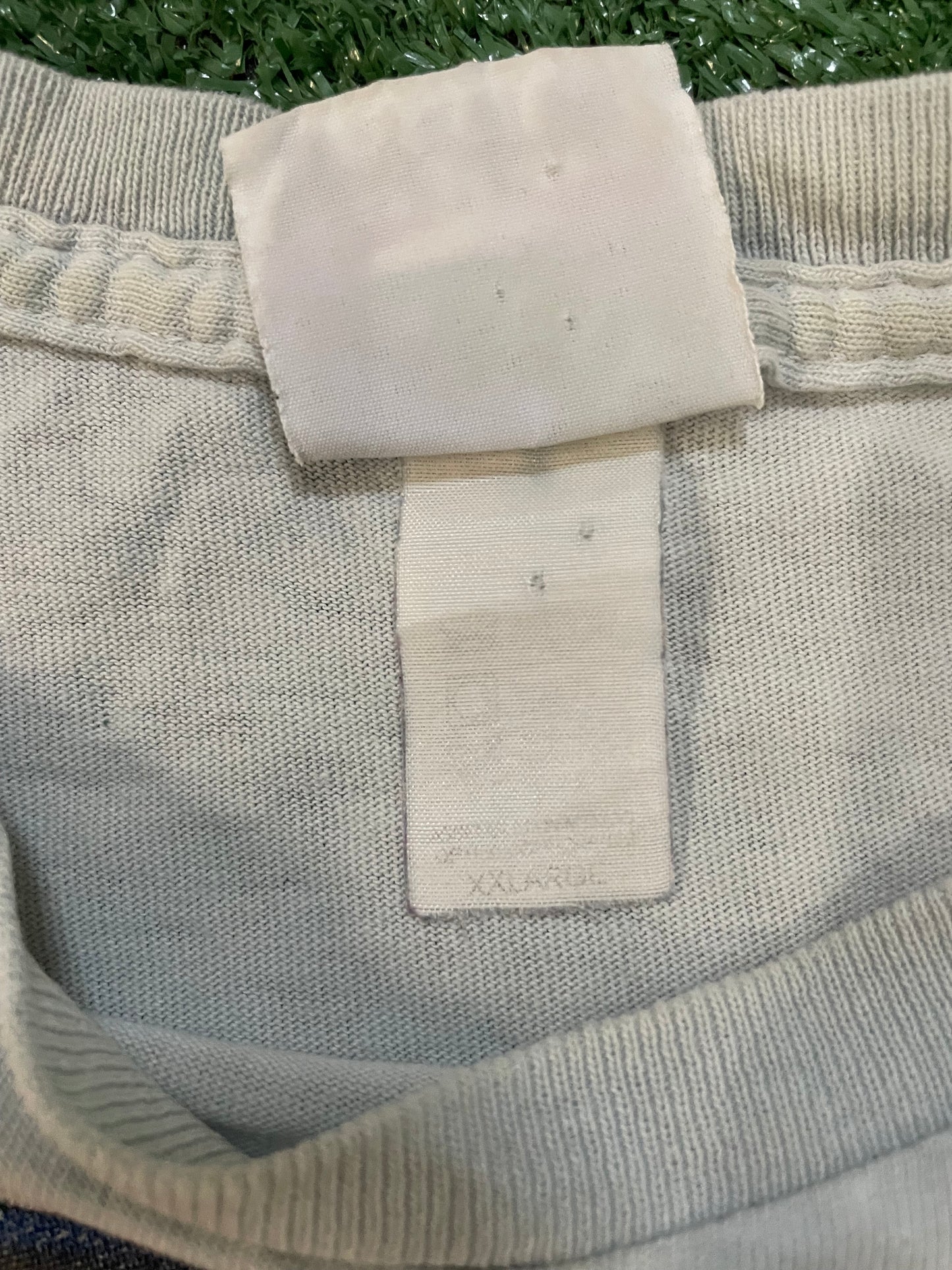 Vintage 1990s Denver broncos tie dye liquid blue tee