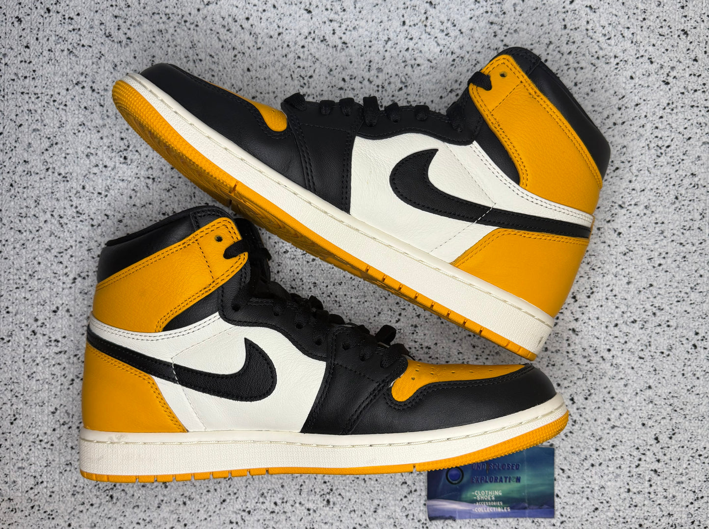 Jordan 1 Yellow Toe Taxi 10 Men/11.5 Women “Preowned”