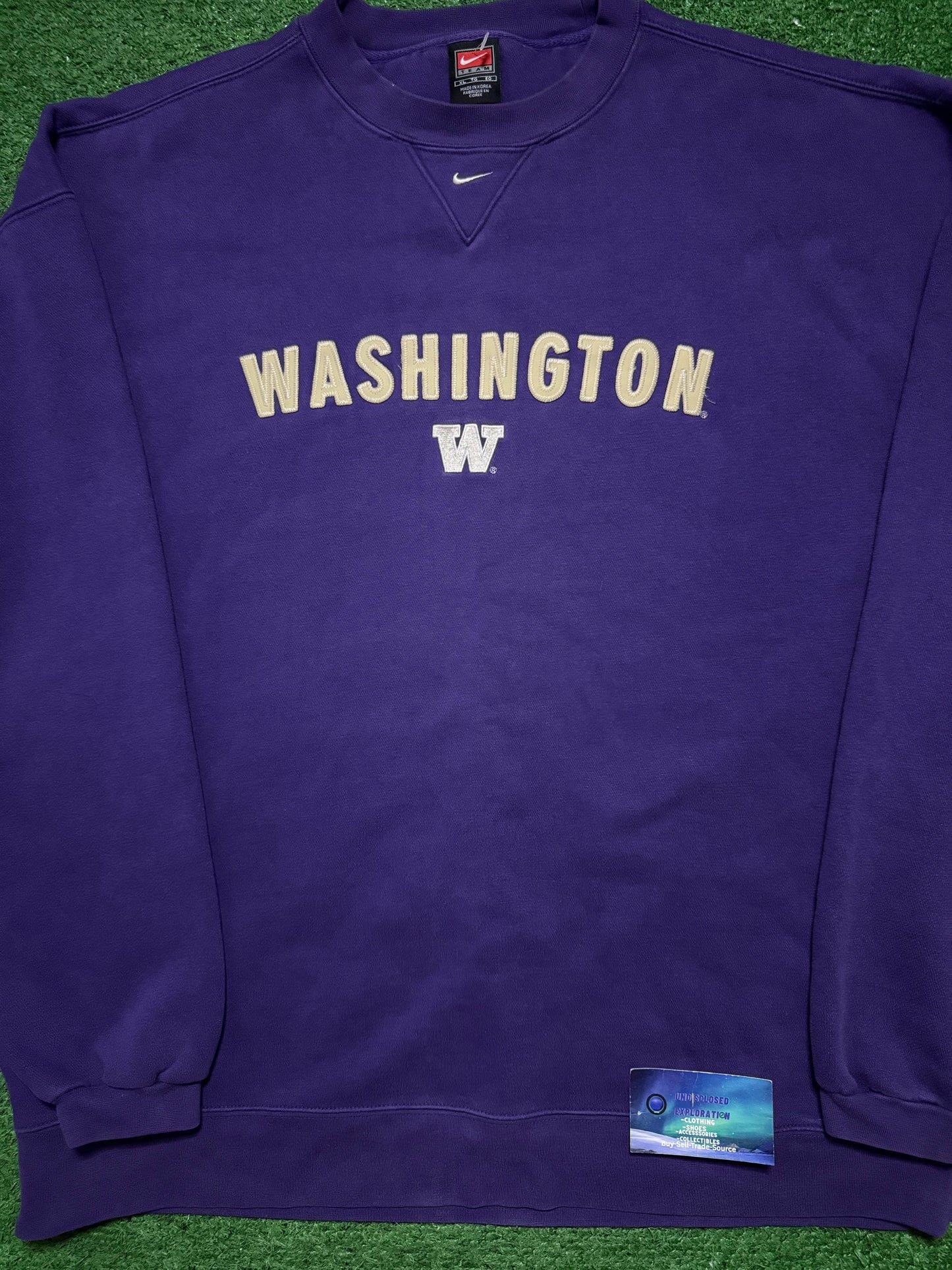Vintage Washington Huskies Crewneck Nike Center Swoosh