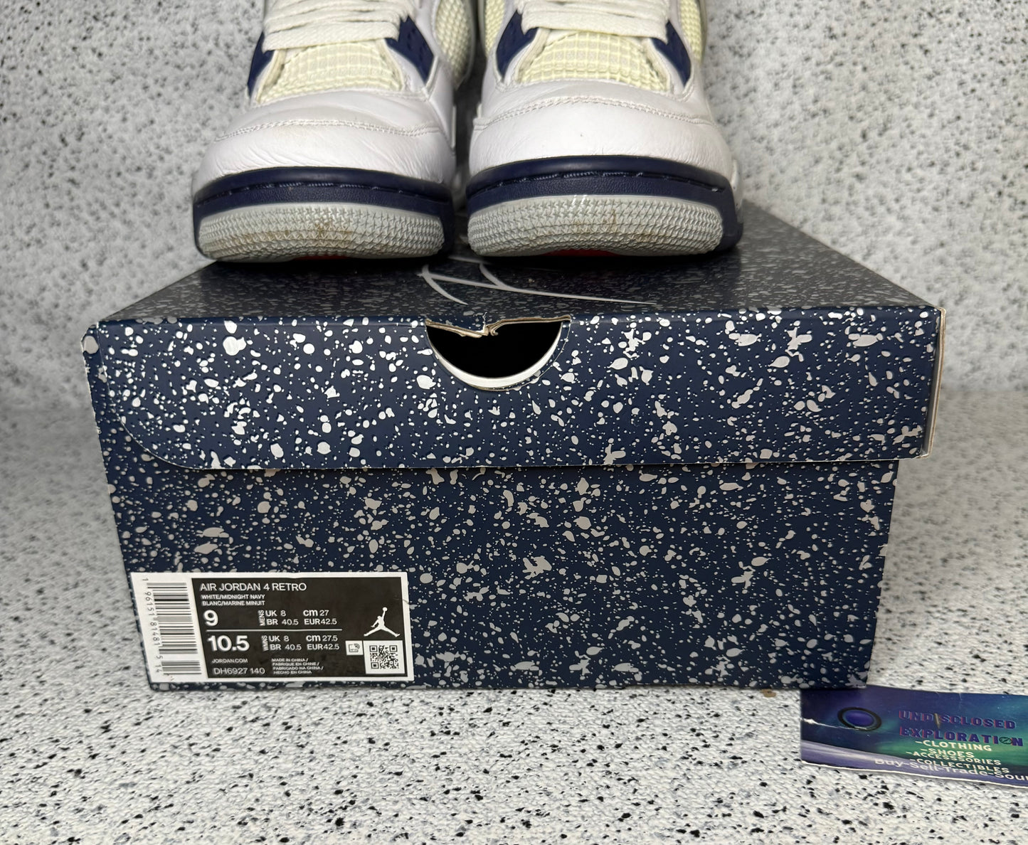 Jordan 4 Midnight Navy 9 Men/10.5 Women “Preowned”