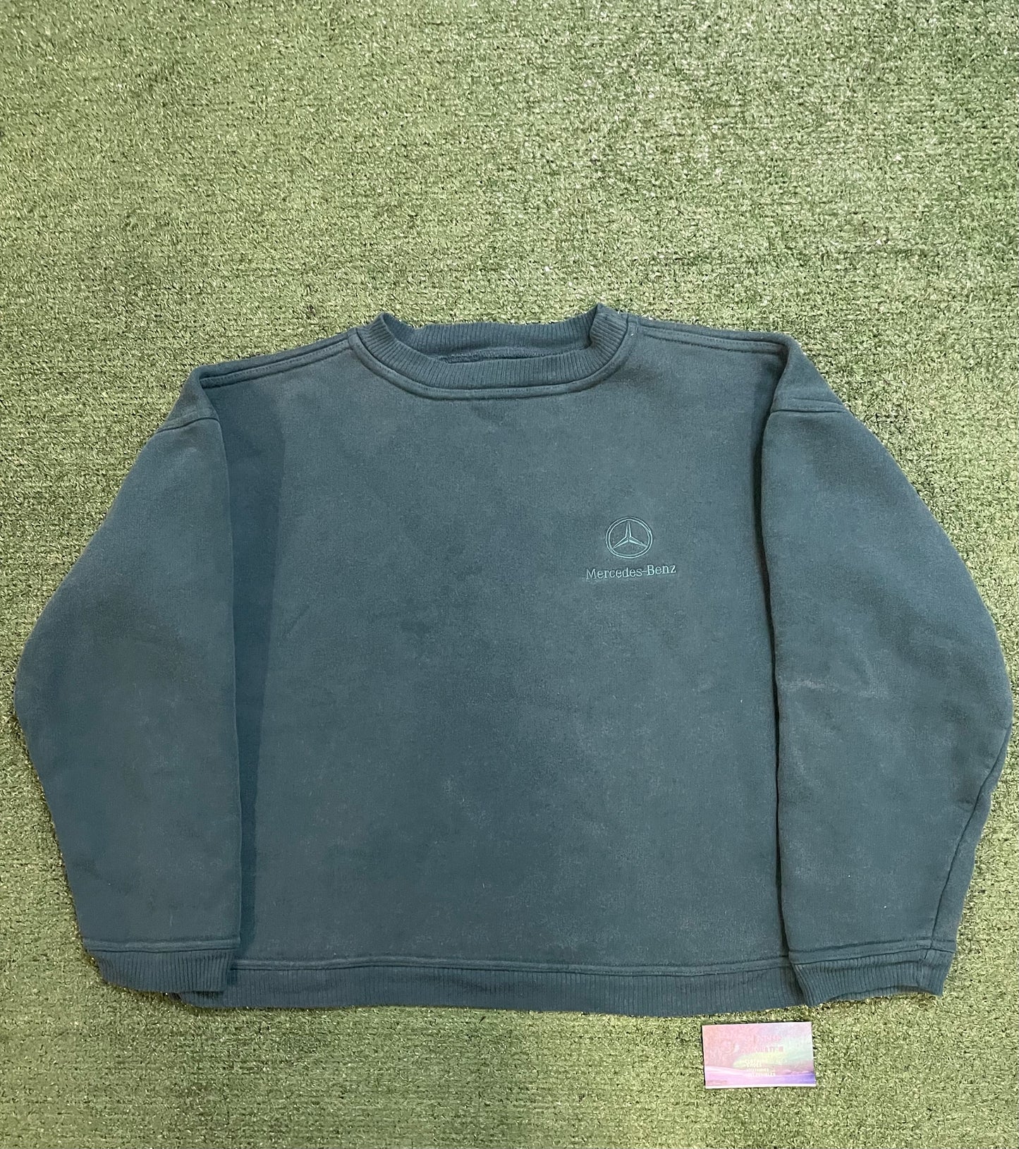 Vintage 1990s Mercedes benz embroidered crewneck