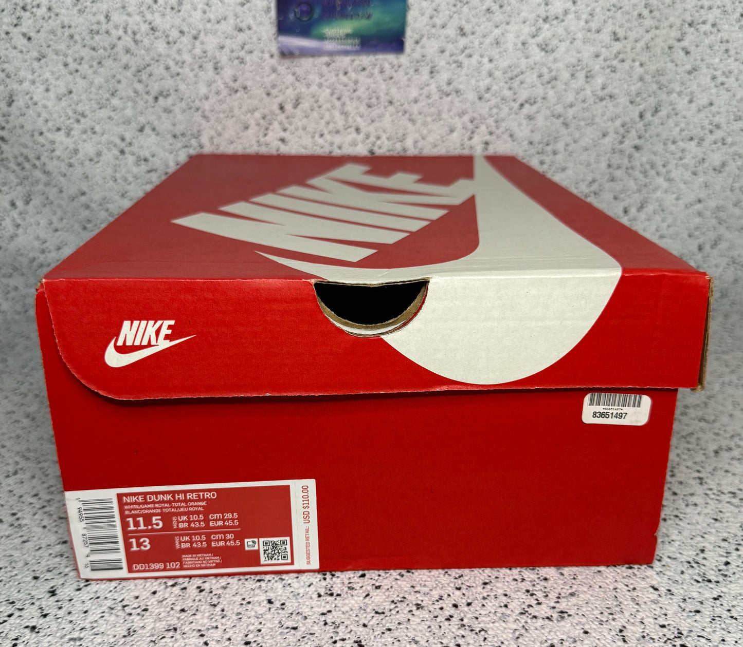 Nike Dunk High Kentucky 11.5 Men/13 Women “Preowned”