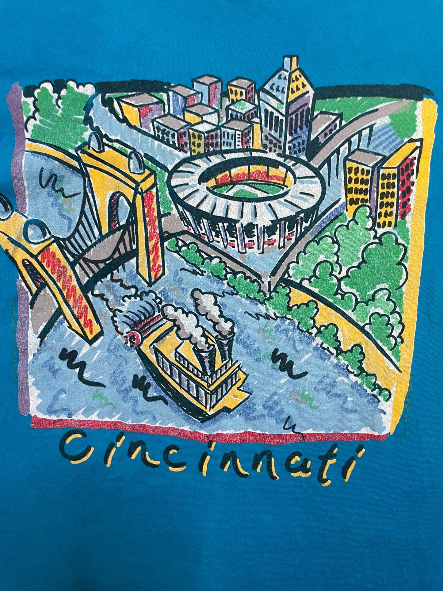 Vintage 1990s Cincinnati Art tee