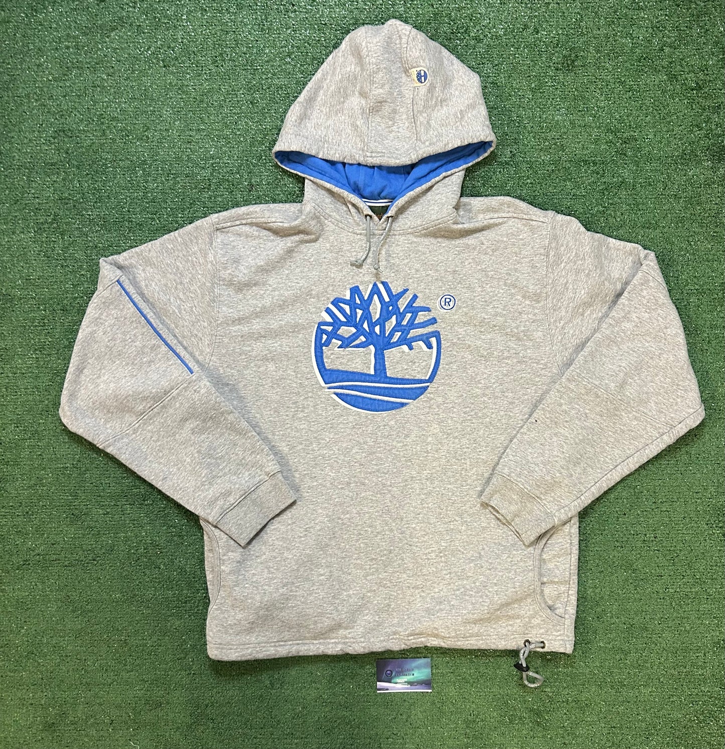Timberland grey and blue hoodie