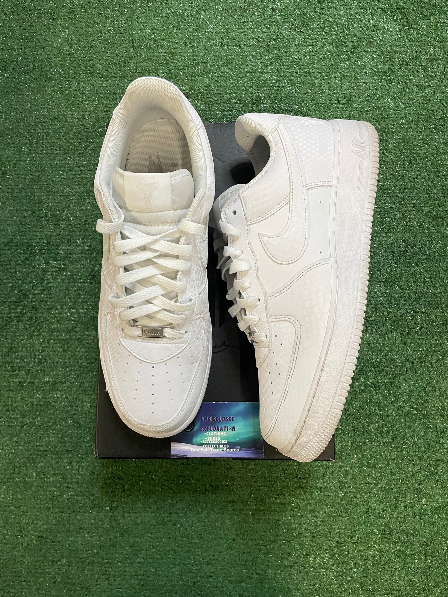 Nike Air Force 1 Low Kobe Bryant forever white size 11men/12.5women