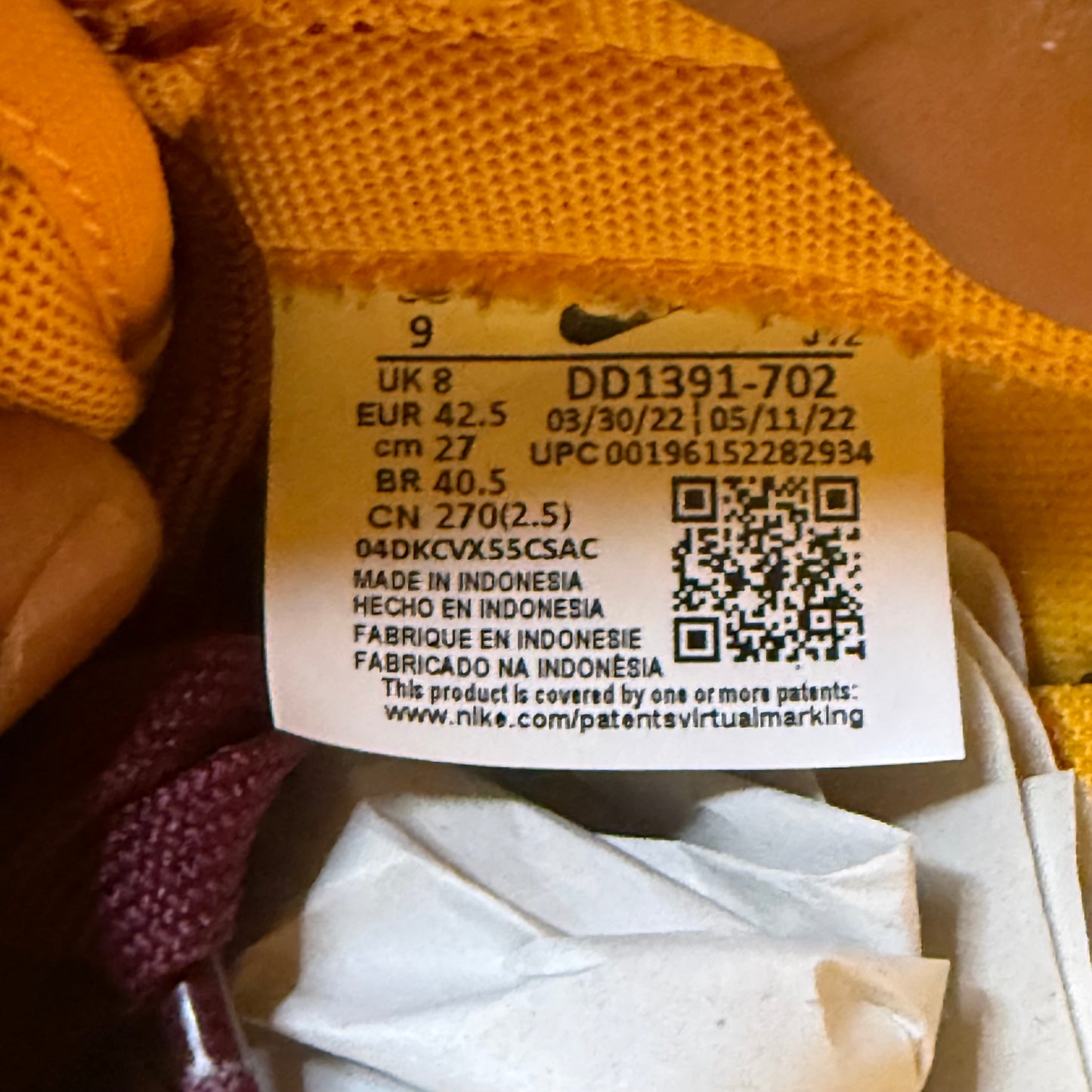 Nike Dunk Low Arizona State 9 Men “Preowned”