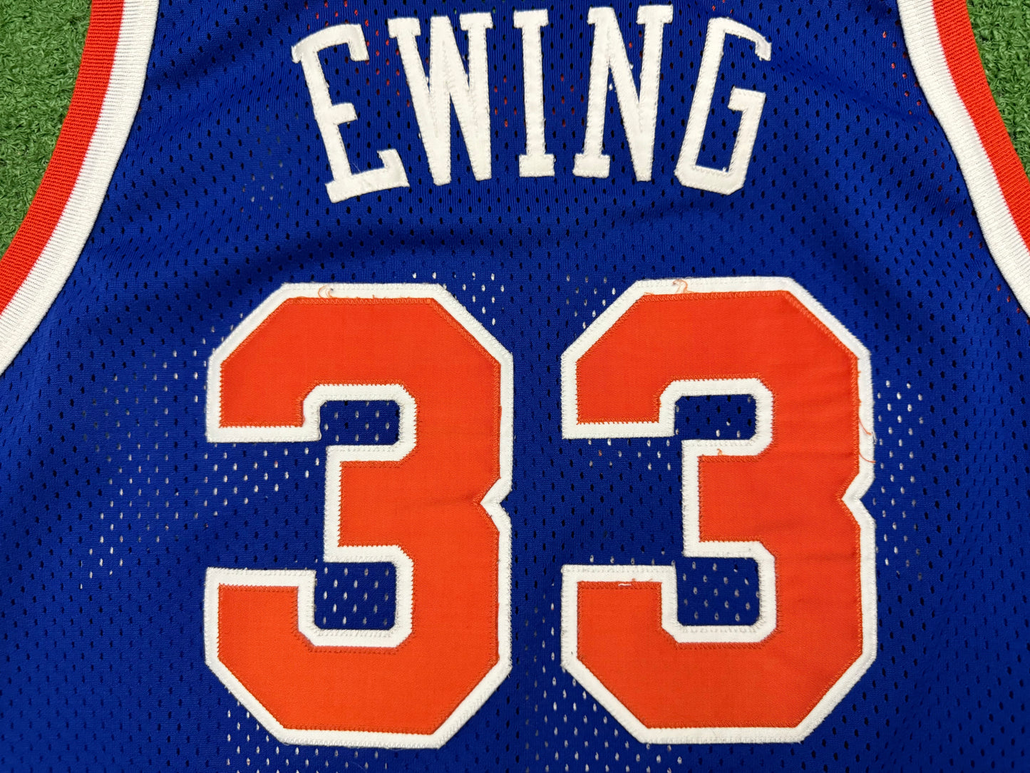 Vintage Patrick Ewing Knicks Sewn Champion Jersey