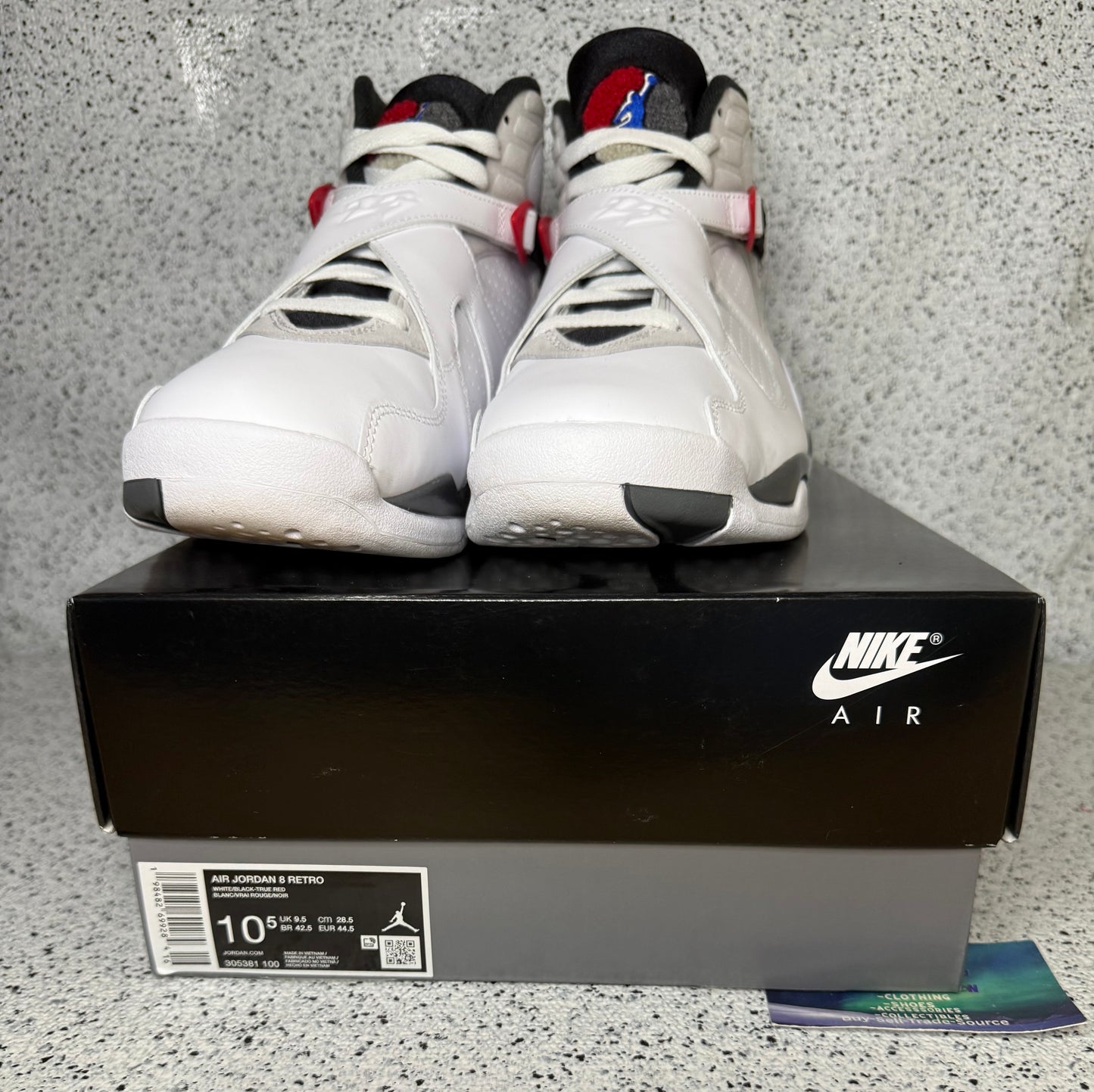 Jordan 8 Bugs Bunny 10.5 Men/12 Women “Preowned”