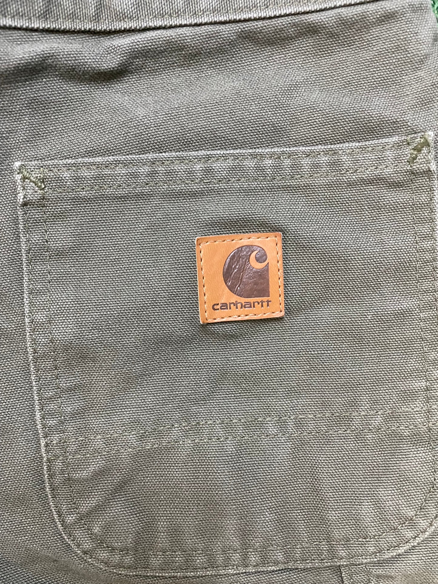 Carhartt utility olive shorts