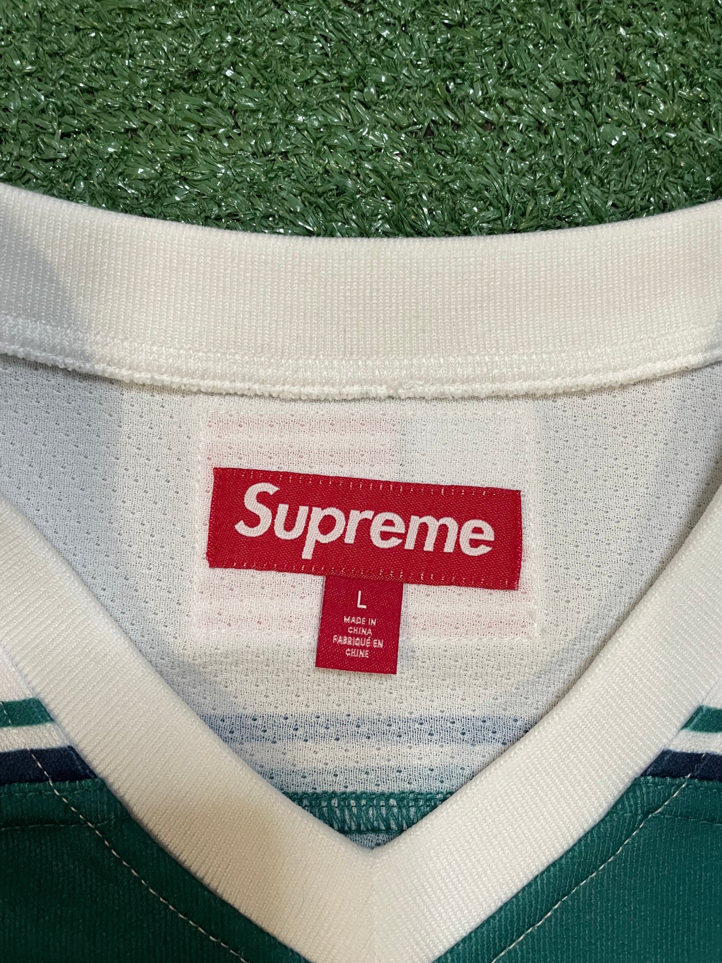 Supreme sudden death teal jersey