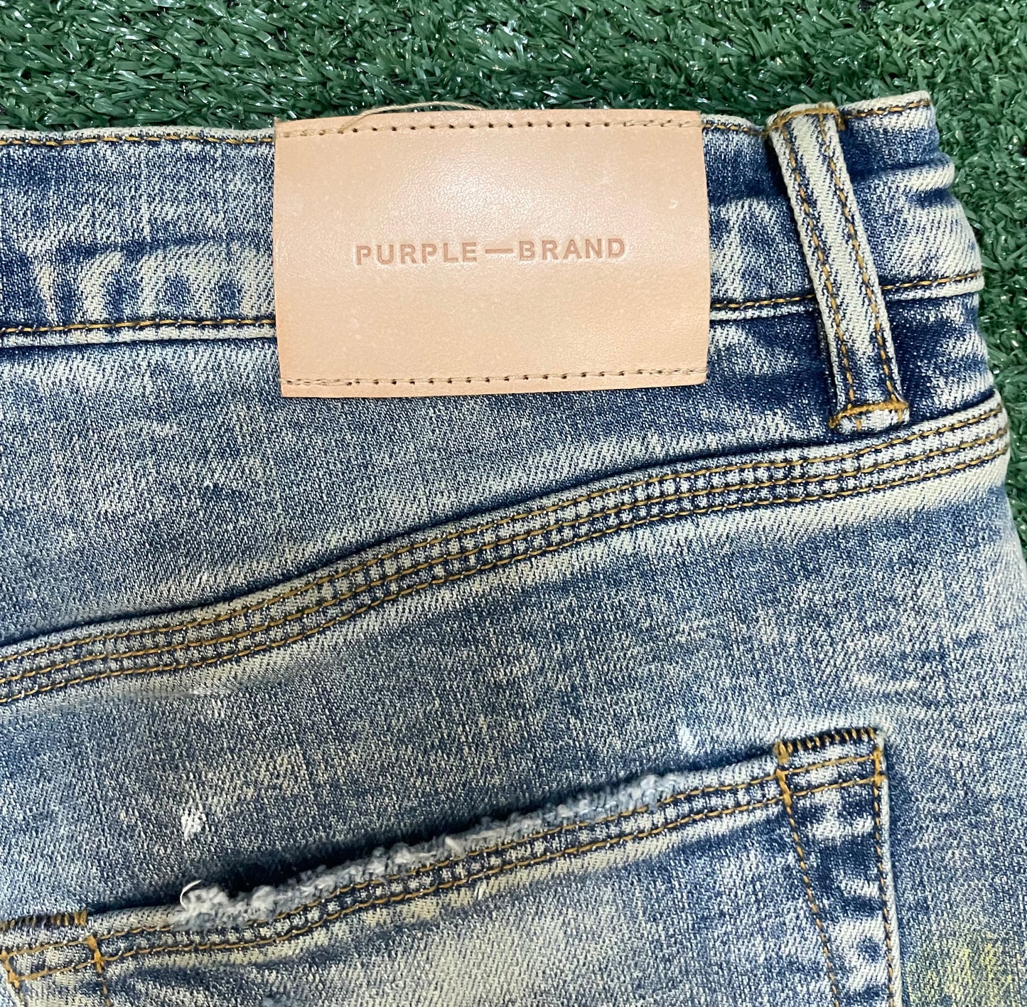 Purple Brand light blue vintage jeans