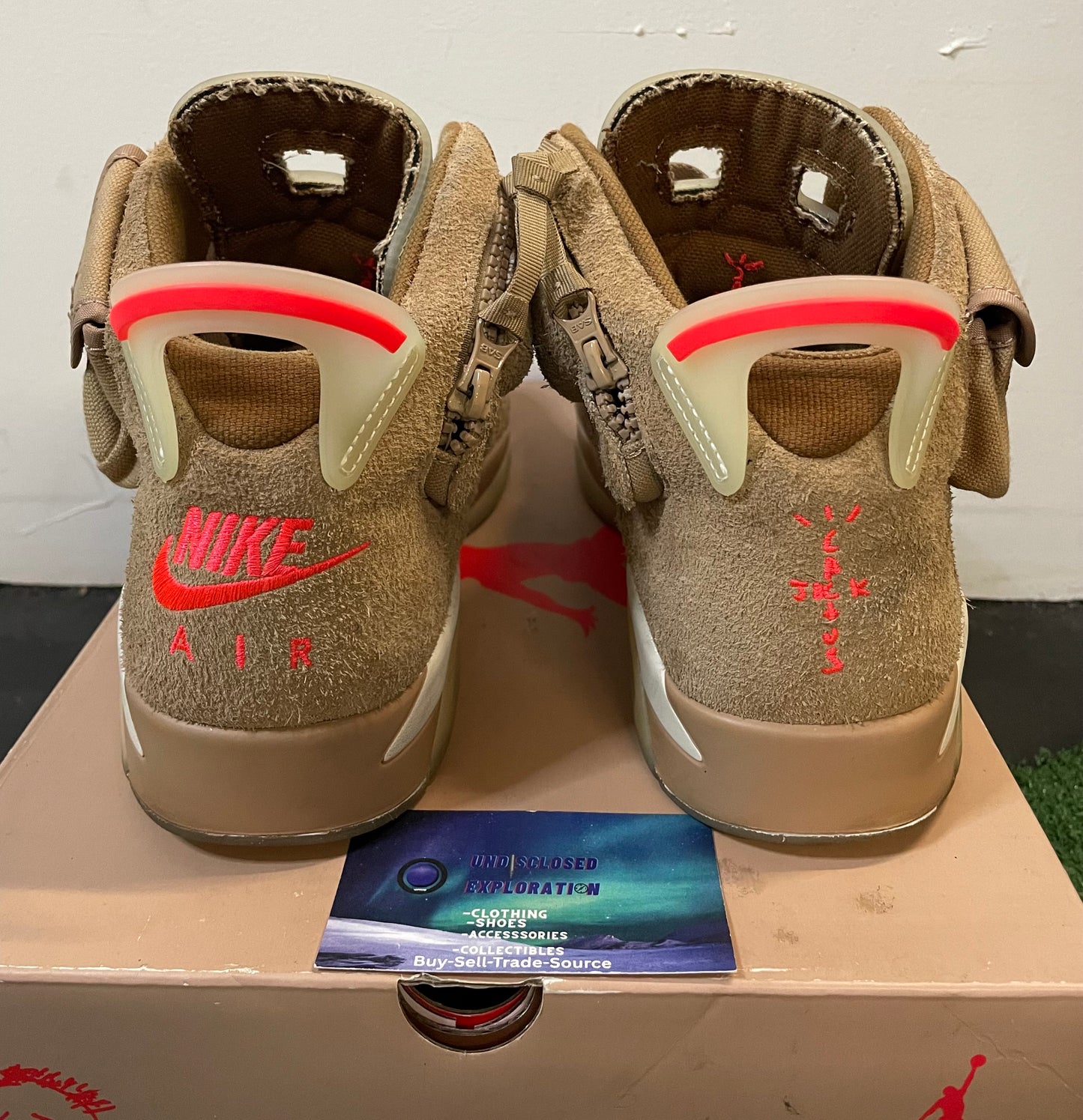 Air Jordan 6 Travis Scott British khaki size 10.5men/12women