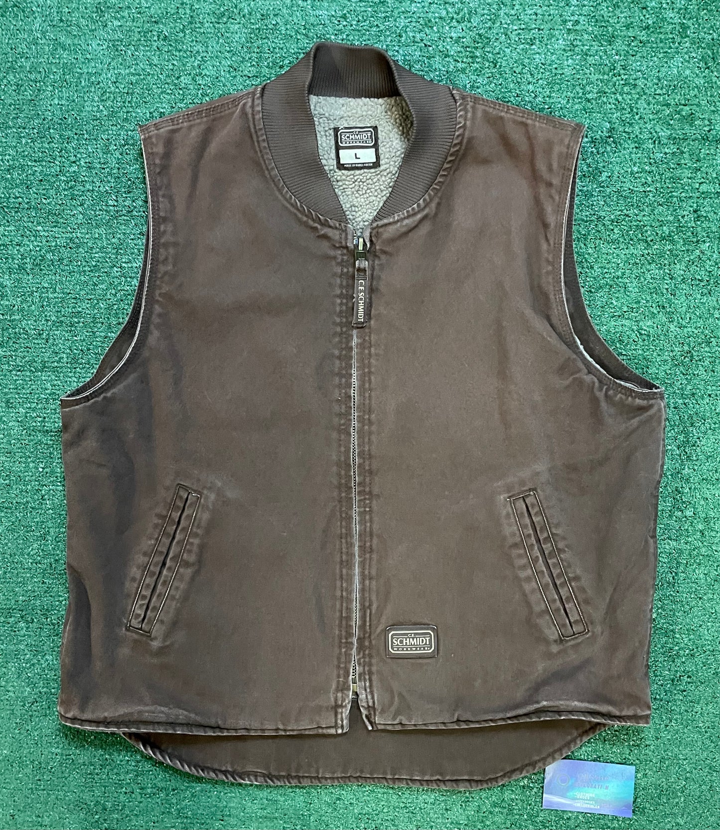 Vintage Schmidt workwear brown vest