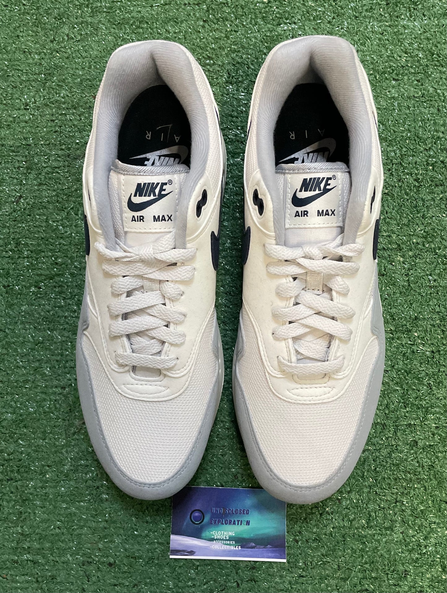 Nike Air Max 1 pure platinum dark obsidian