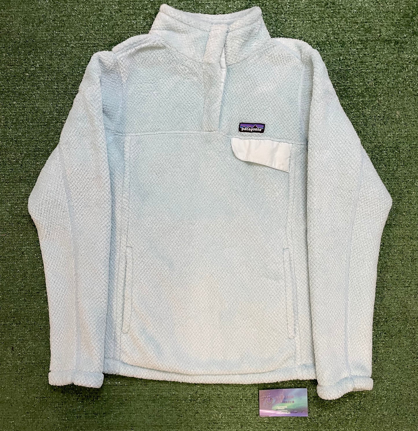 Patagonia snap T Fleece light blue