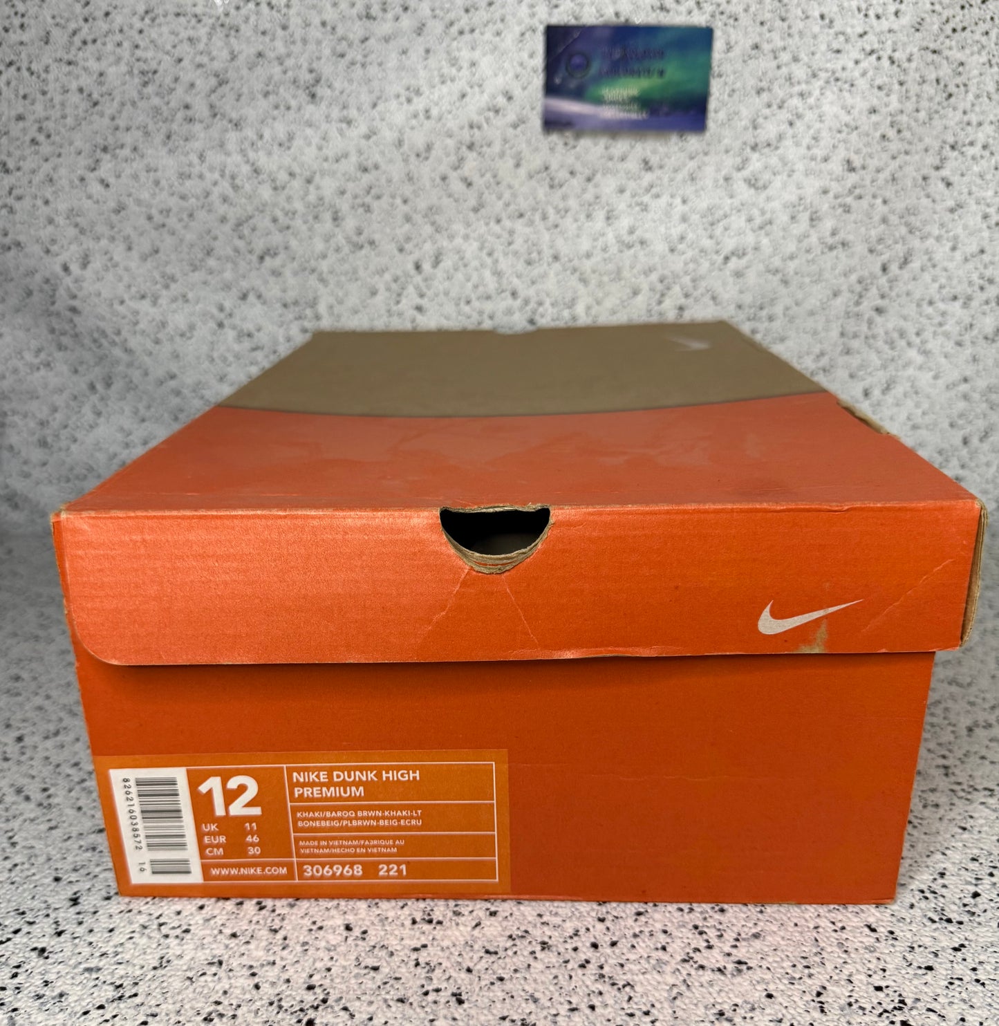 Nike Dunk High Khaki Baroque 12 Men/13.5 Women “Preowned”