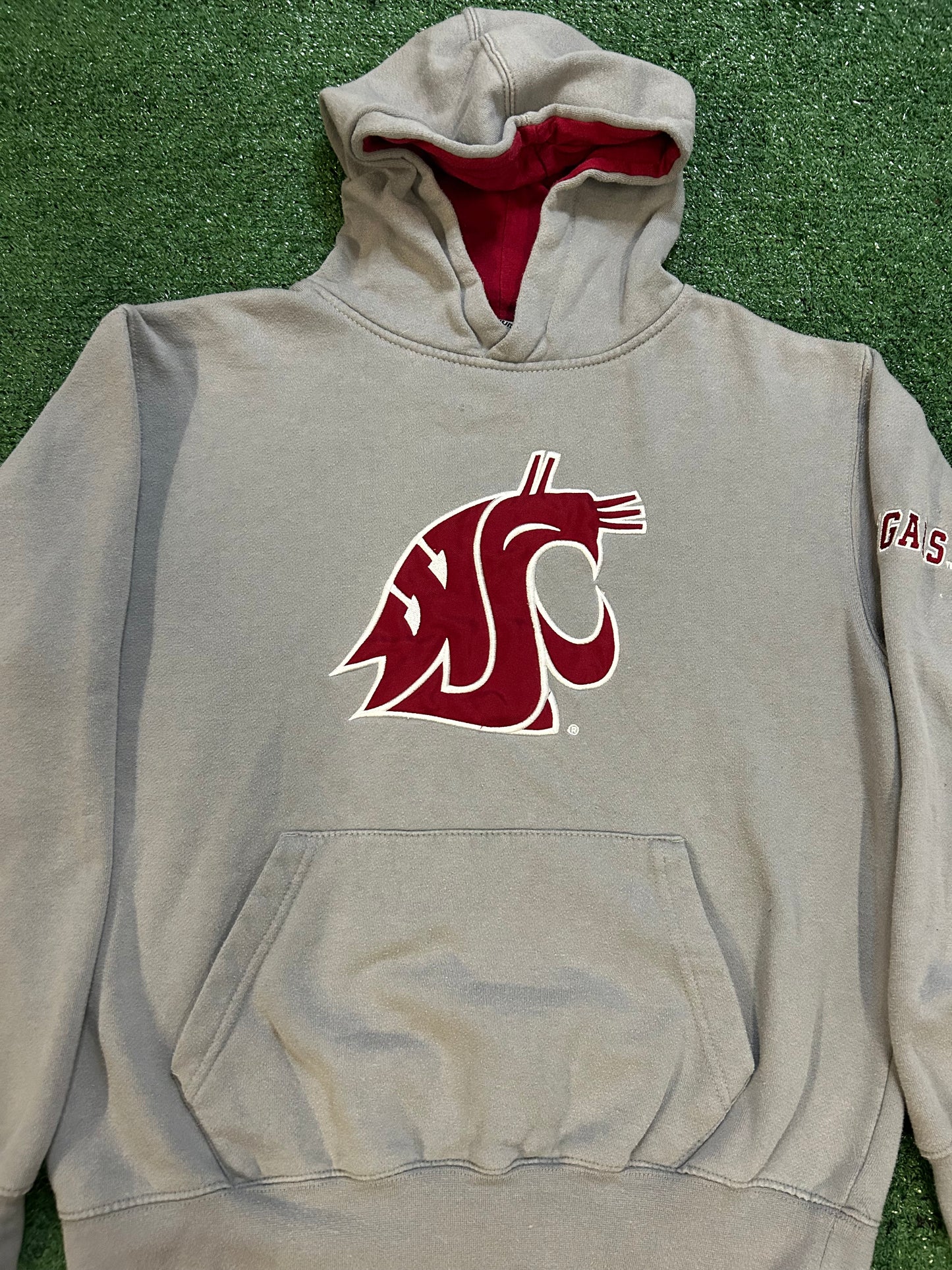 Vintage 1990s WSU Washington state university cougar embroidered hoodie