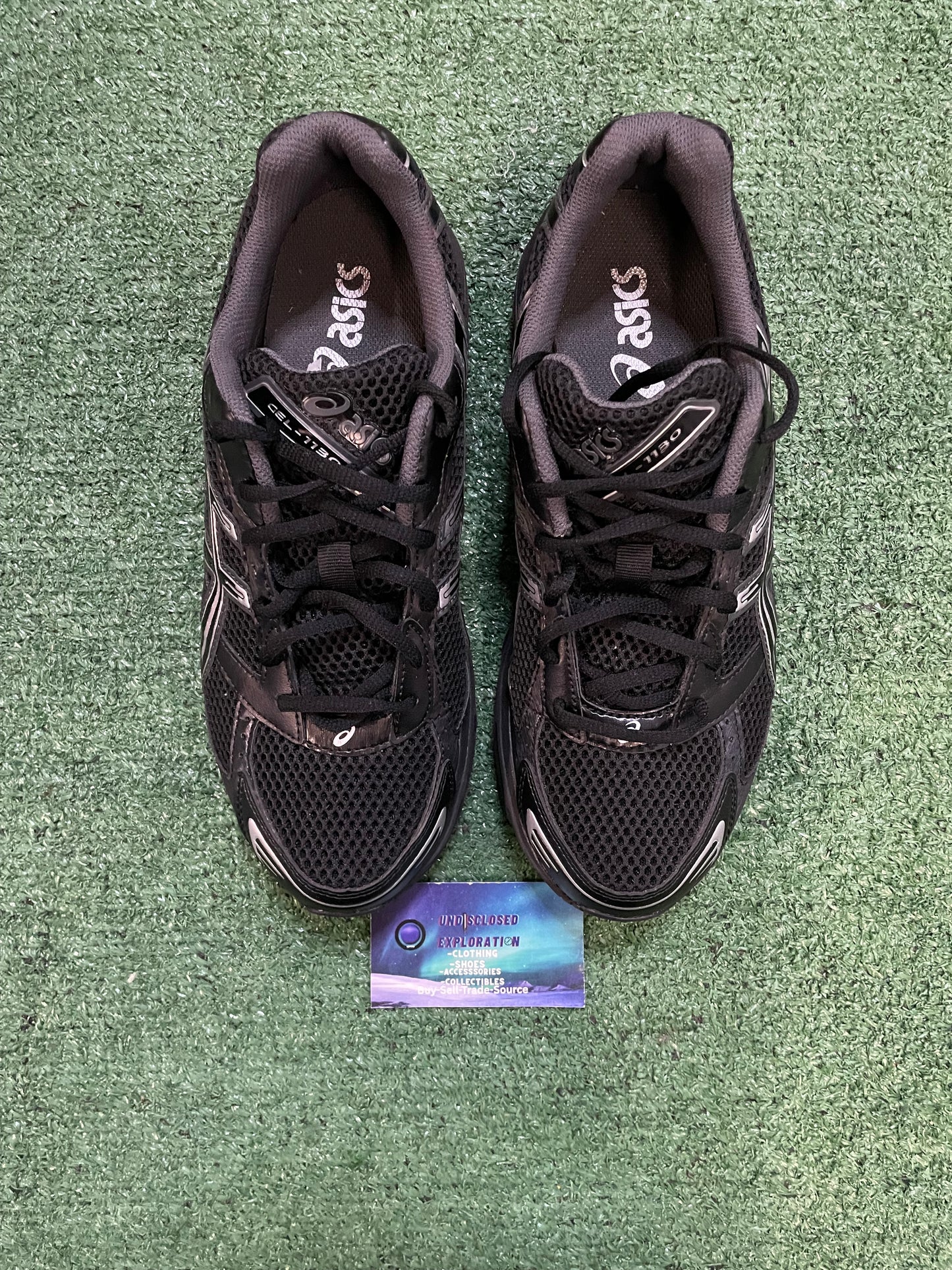 ASICS Gel 1130 black pure silver size 9.5men/11women