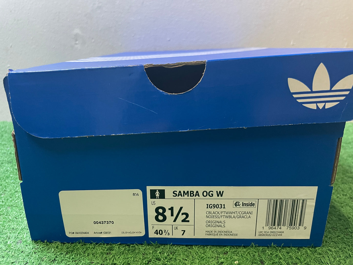 Adidas Samba black white gum