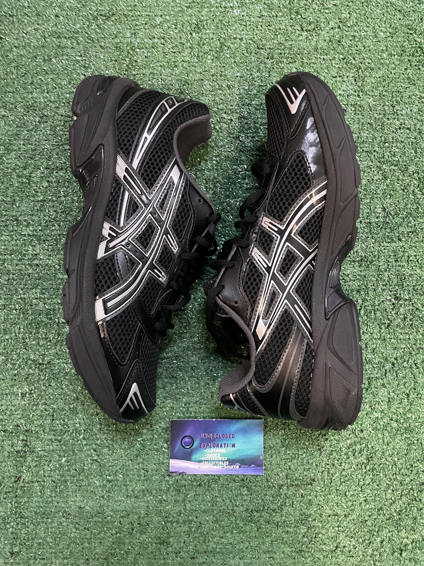 ASICS Gel 1130 black pure silver size 9.5men/11women