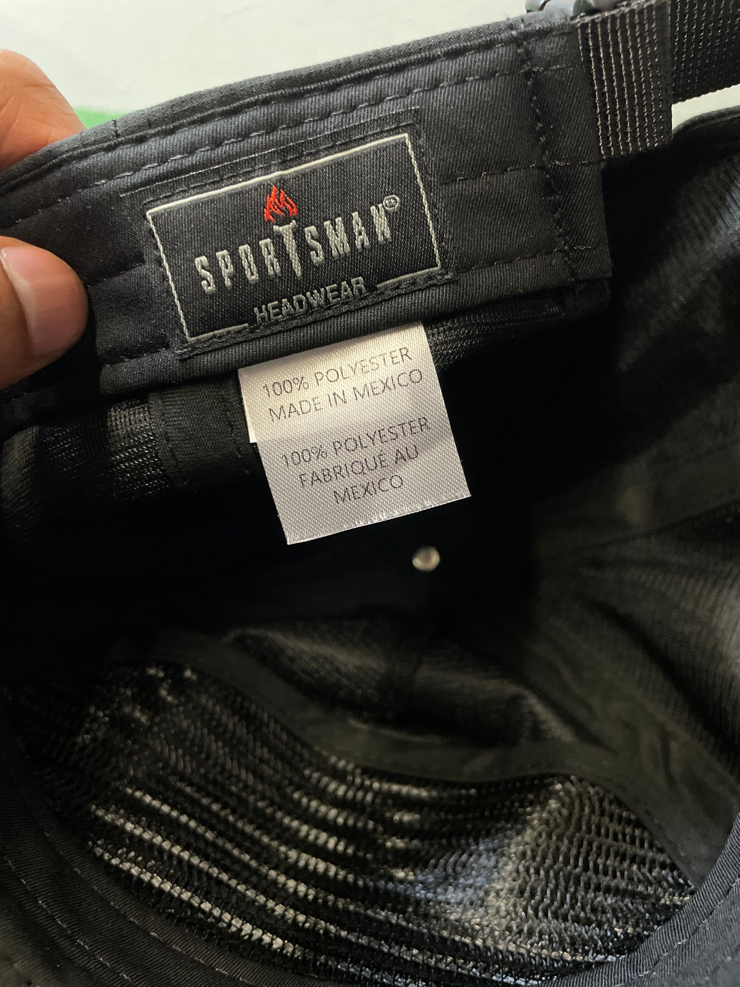 Black basic blank hat
