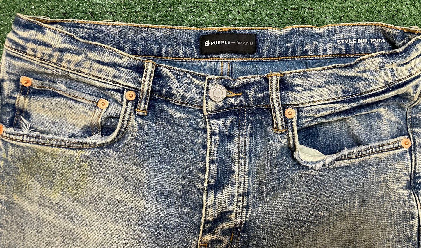 Purple Brand light blue vintage jeans