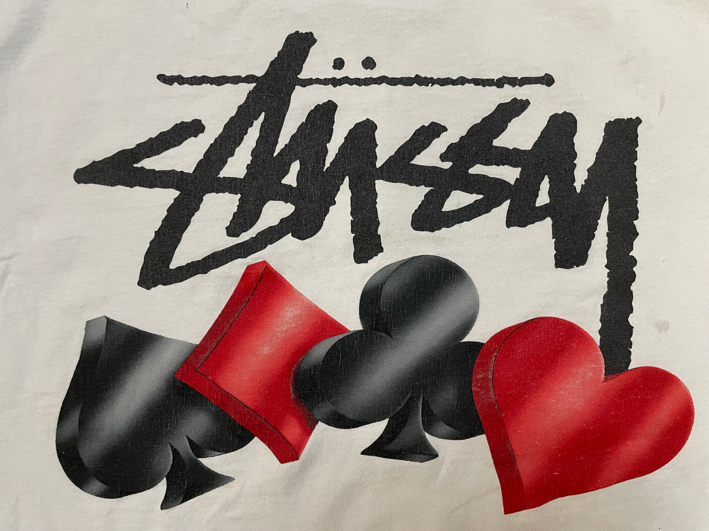 Stussy suits white tee