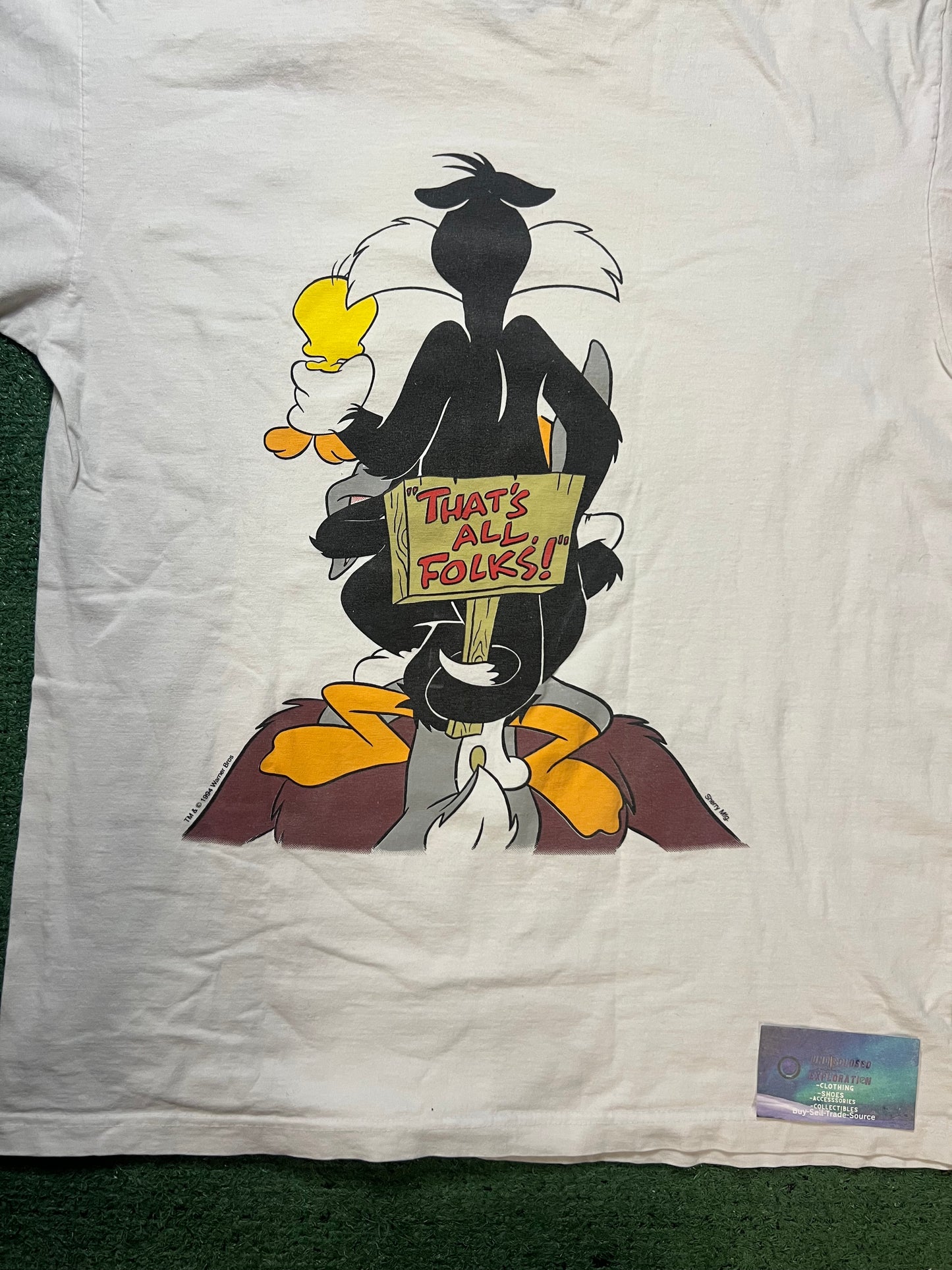 vintage 1990s Warner Bros Looney Tunes Washington tee