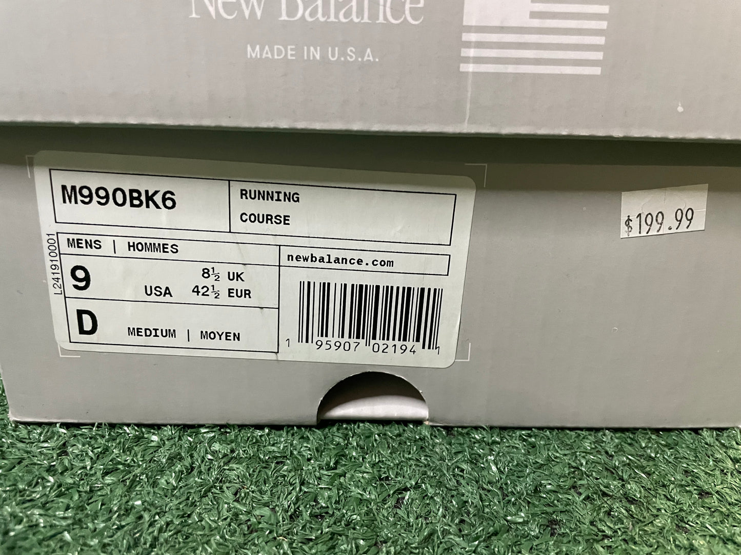 New Balance 990V6 black grey