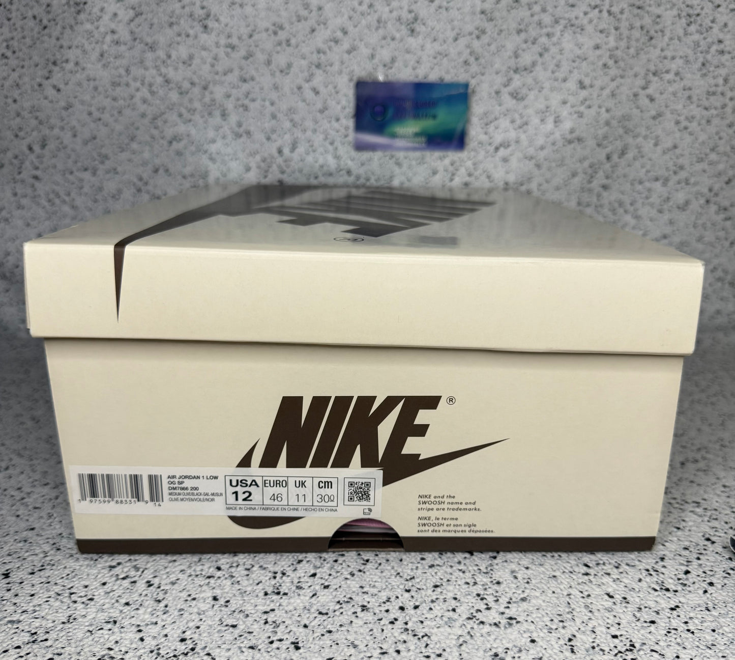 Jordan 1 Low Travis Scott Medium Olive 12 Men/13.5 Women “Preowned”
