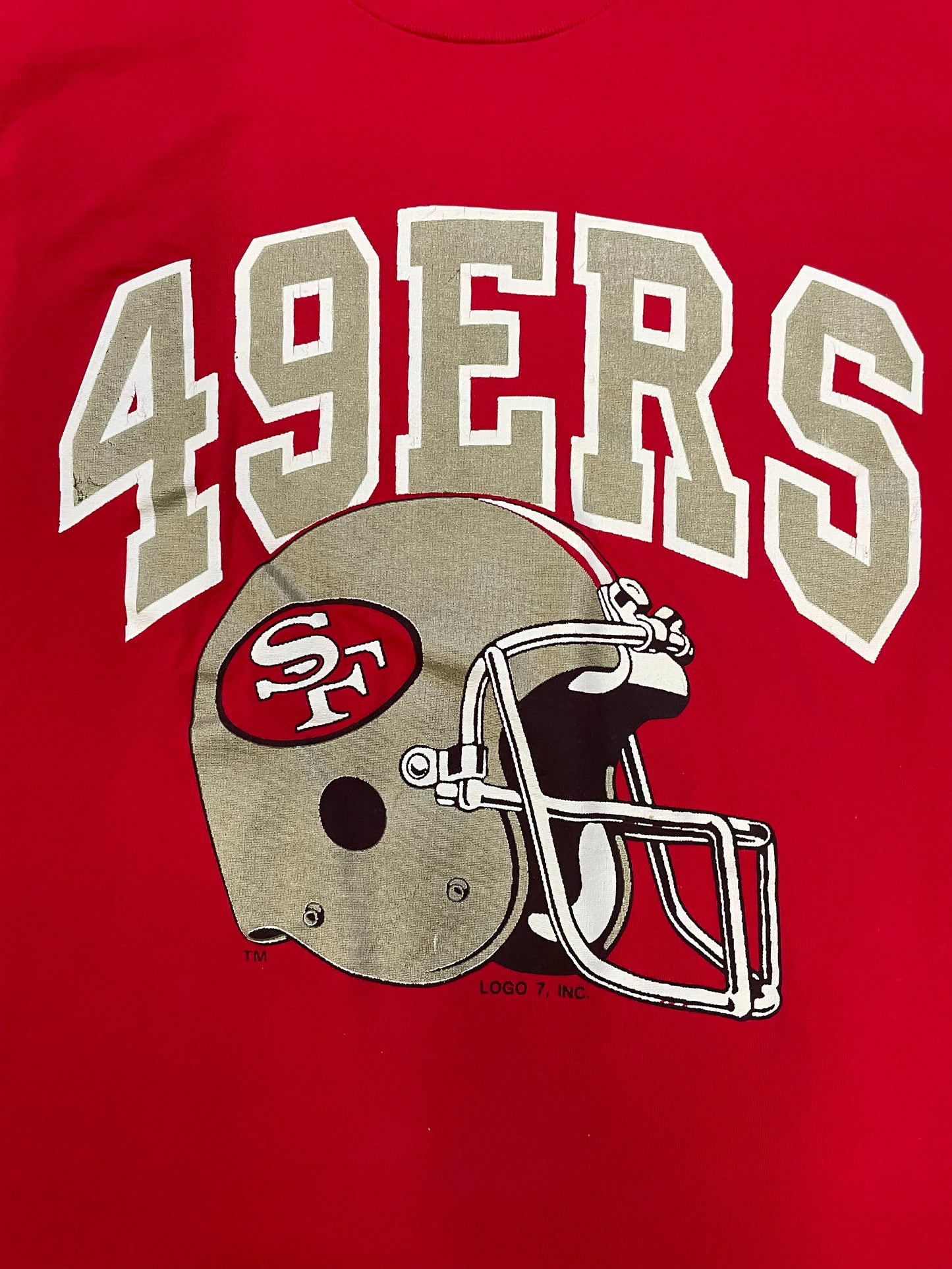 Vintage 1990s 49ers Helmet tee