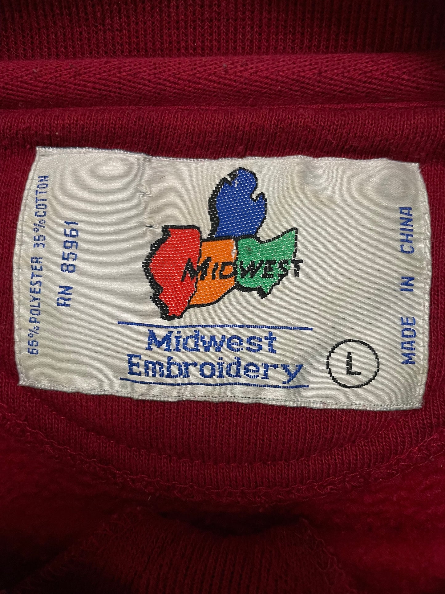 Vintage 1990s WSU Washington state university Rose Bowl embroidered crewneck