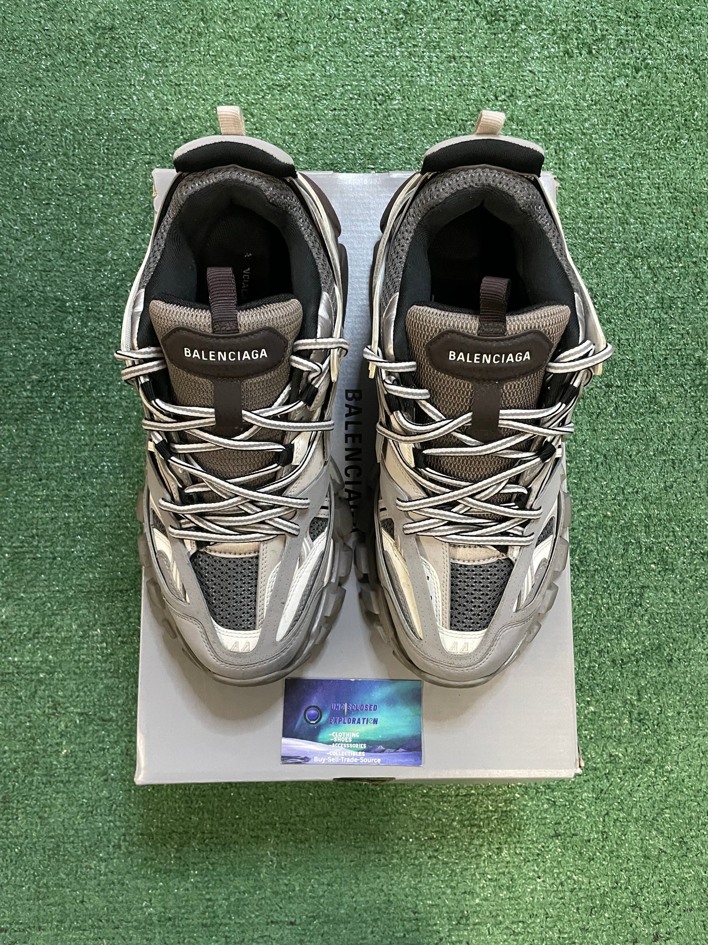 Balenciaga track sneaker grey and white size 11men/12.5women(EU 44)