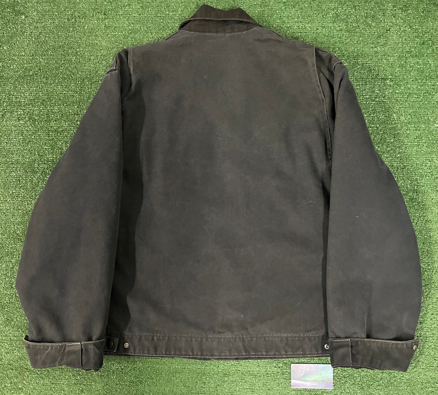 Vintage Carhartt Detroit petrol grey jacket