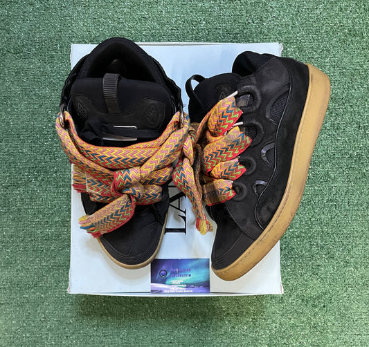 Lanvin black curb sneakers size 11men/12.5women(EU 44)