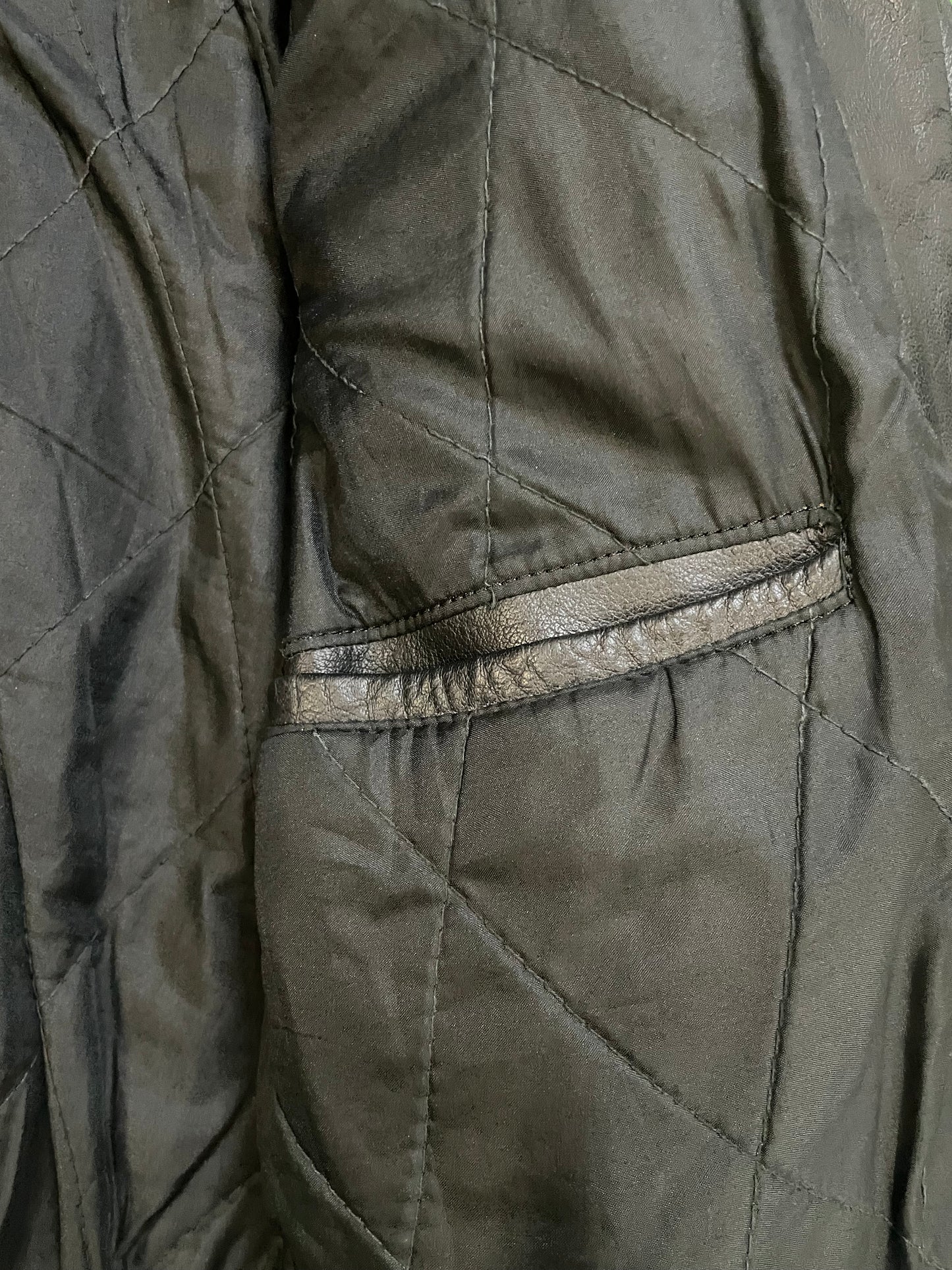 Vintage First Genuine Leather motorcycle leather jacket