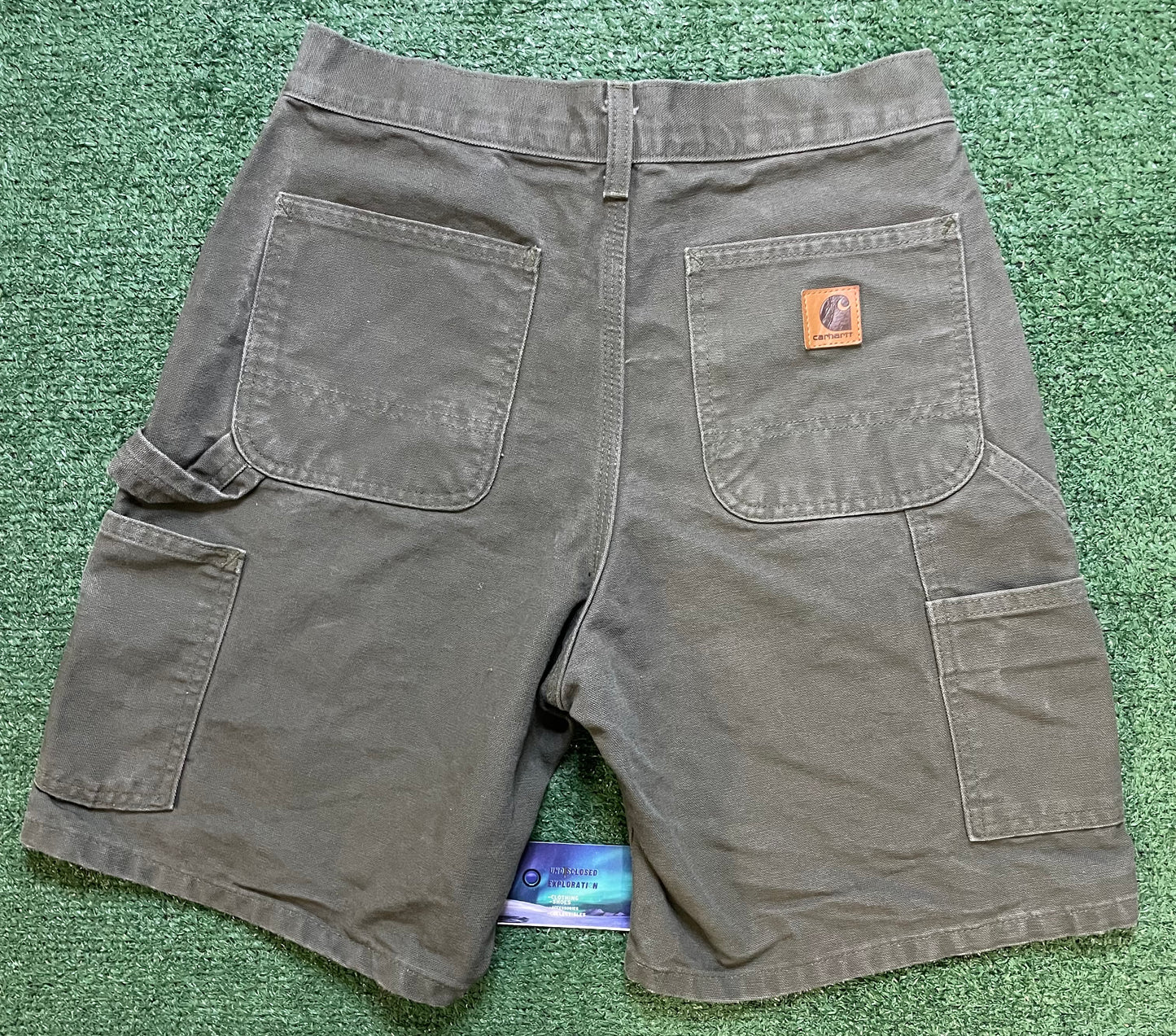 Carhartt utility olive shorts
