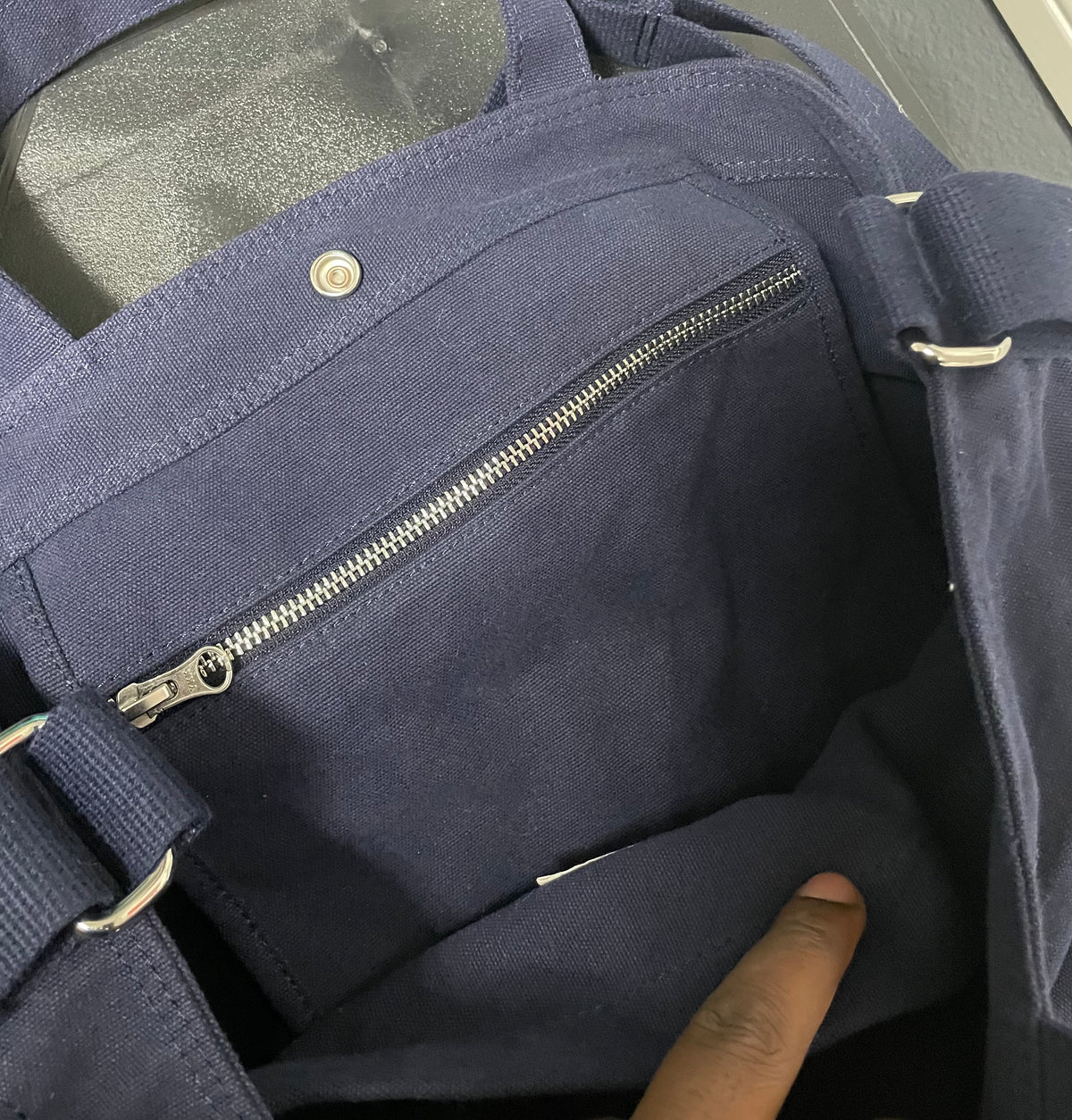 Stussy Canvas Crossbody navy blue Bag
