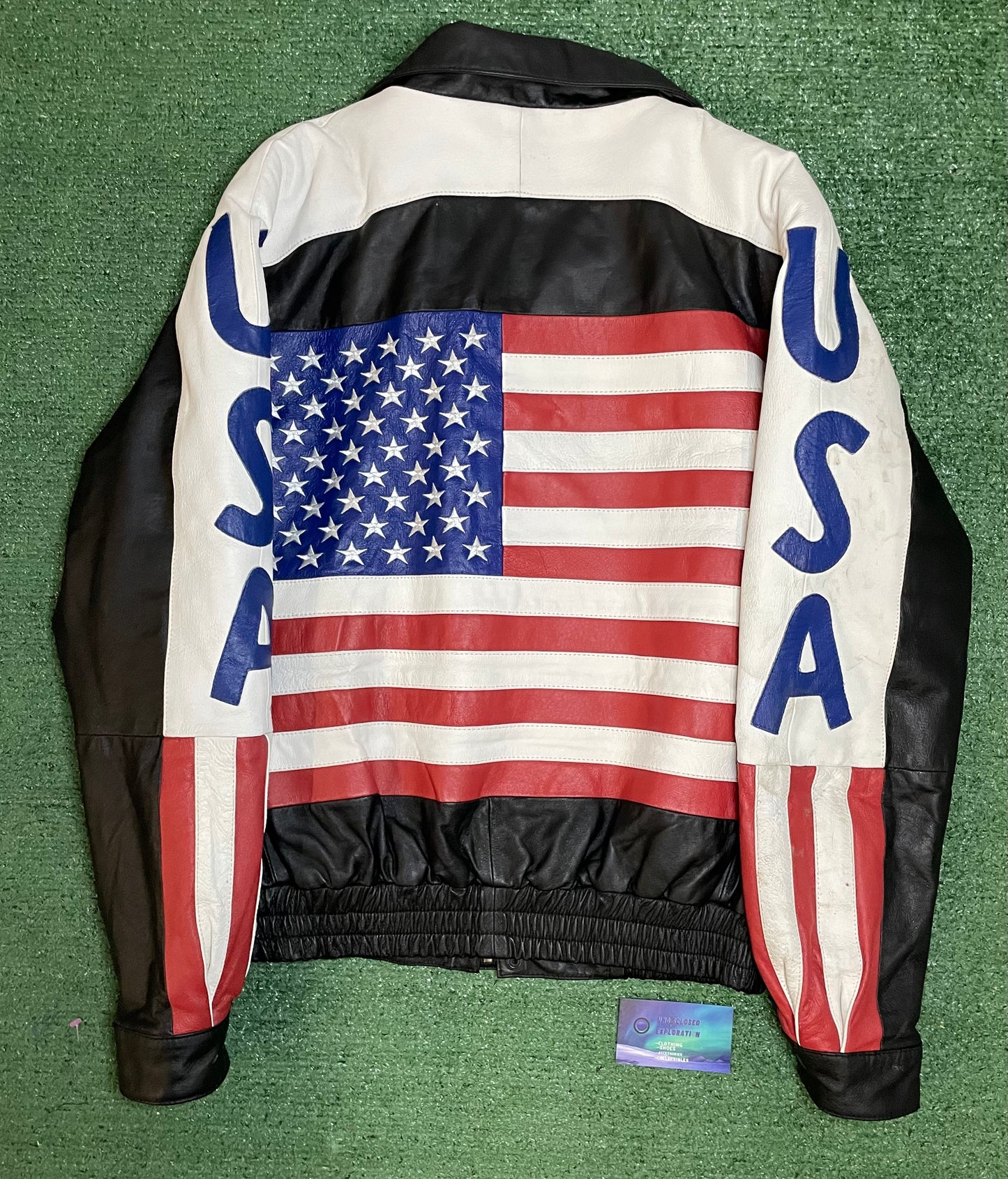 Vintage 1990s USA leather jacket