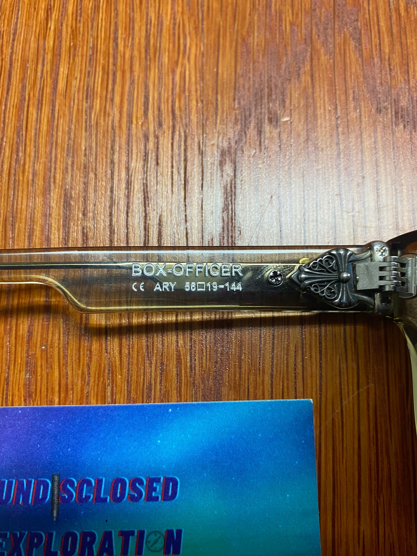 Chrome hearts box officer glasses