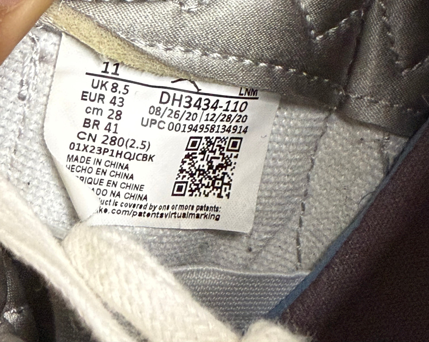 Jordan 3 A Ma Maniere 9.5 Men/11 Women “Preowned”