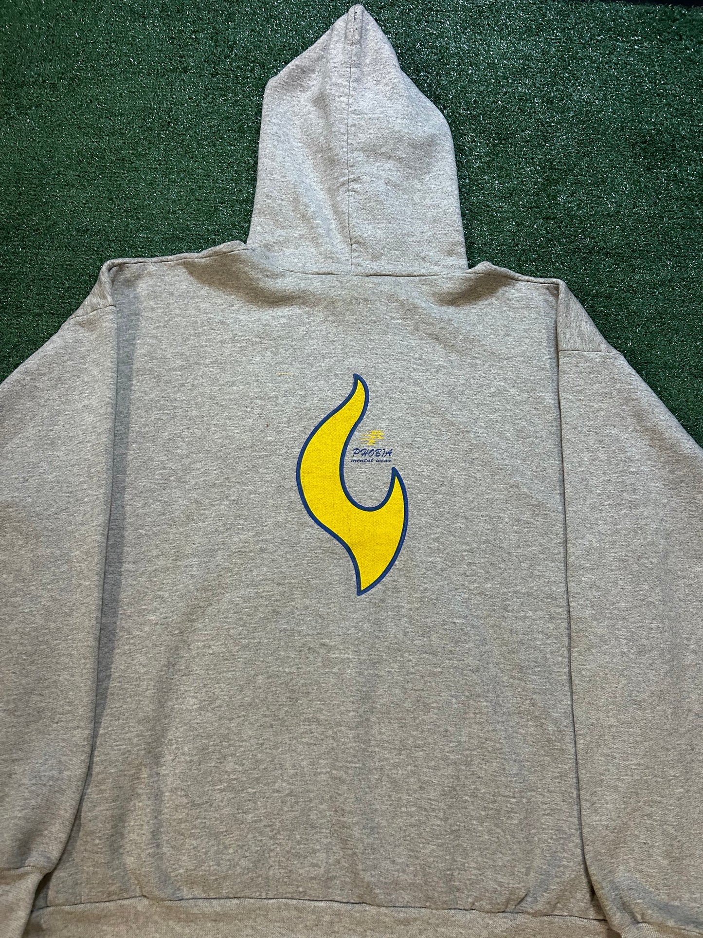 Vintage 1990s youth Aflame Jeremiah 20:9 bible verse hoodie